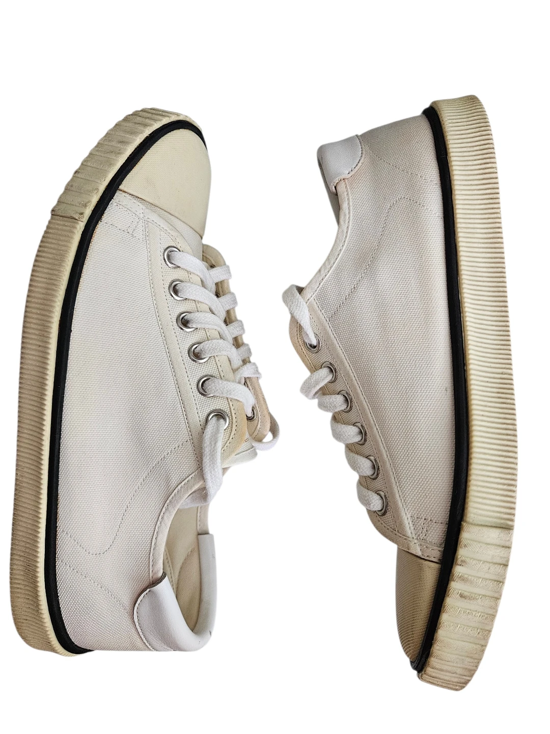 Celine White Canvas Sneakers - photo 3