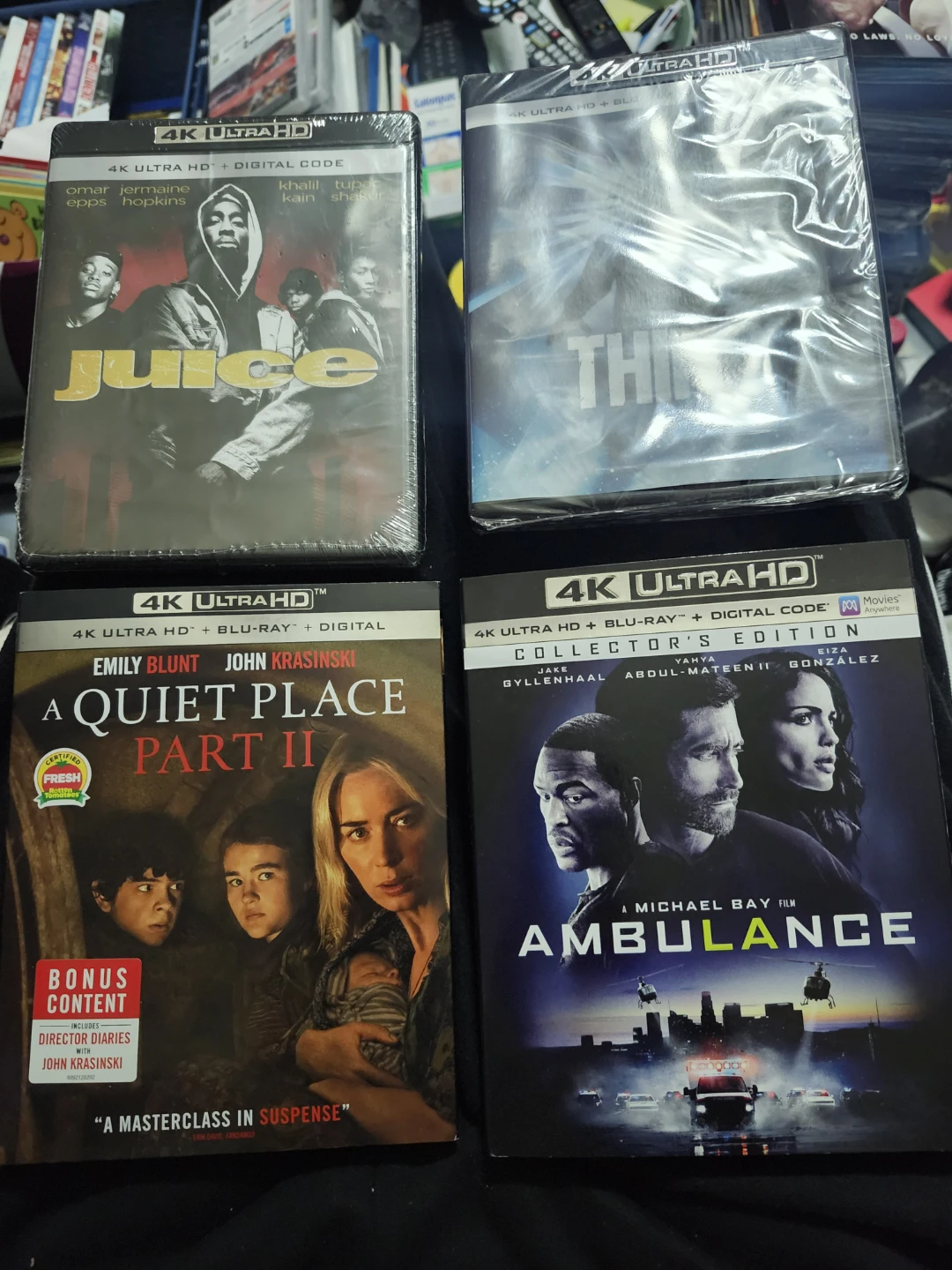 4K Ultra HD Blu-ray Movies: Juice, A Quiet Place Part