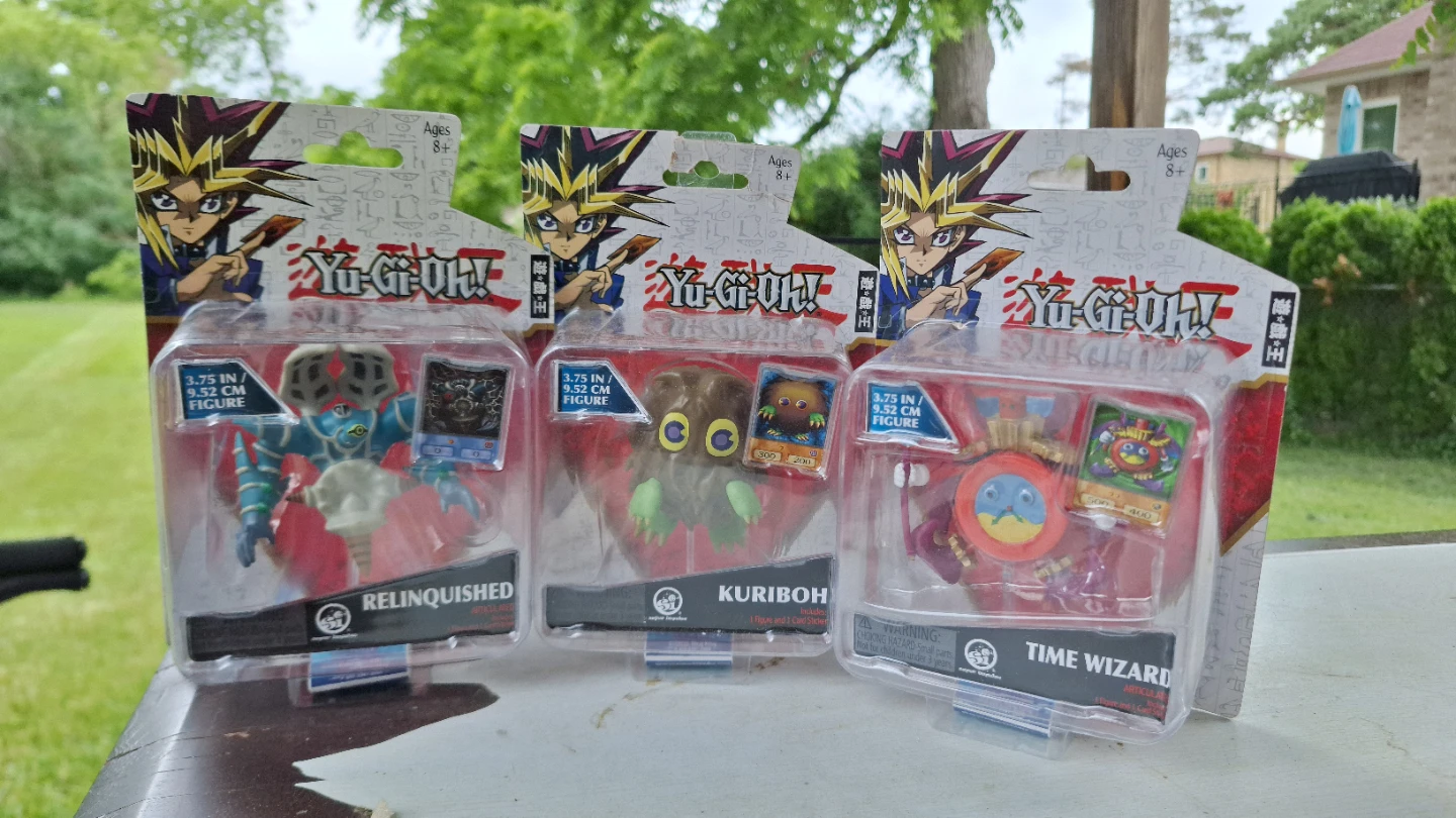 Yu-Gi-Oh! Action Figures - Relinquished, Kuriboh, Time Wizard