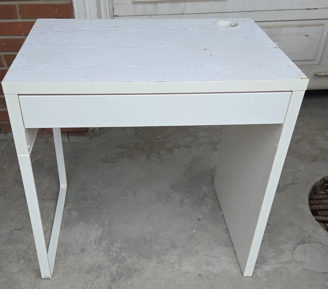 White Desk with Drawer (Ikea)