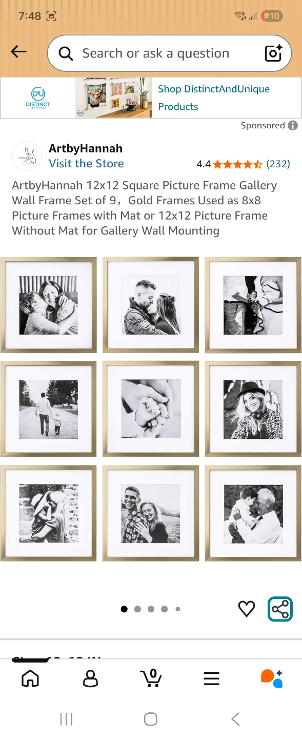 Photo frame count 9 12*12