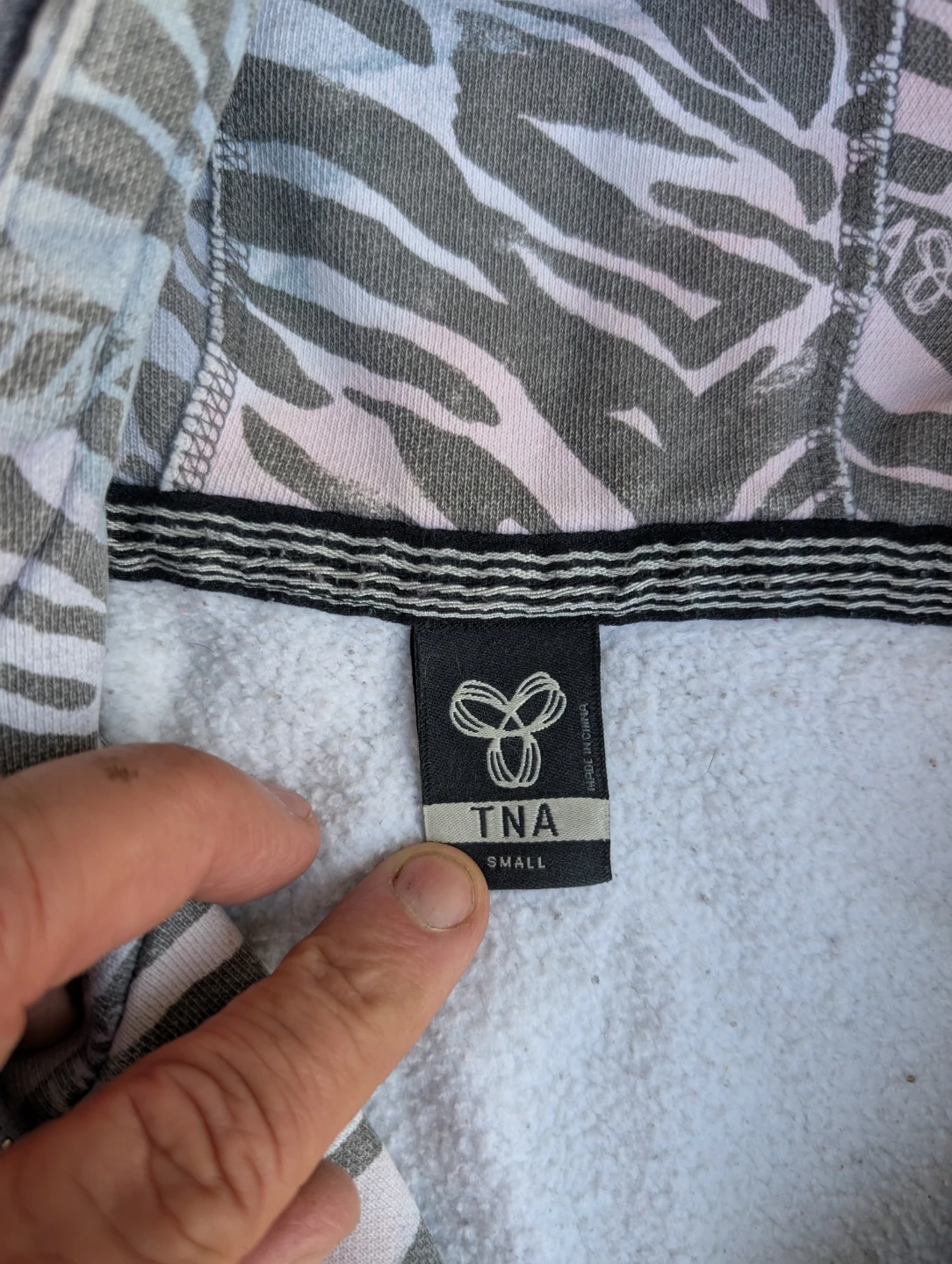 TNA Zebra Print Full Zip Hoodie - photo 5