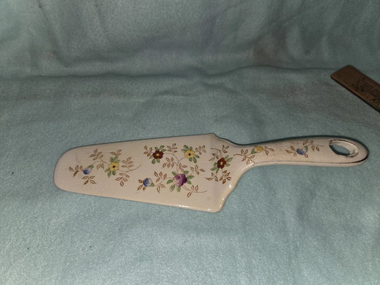 Vintage Floral Cake Server
