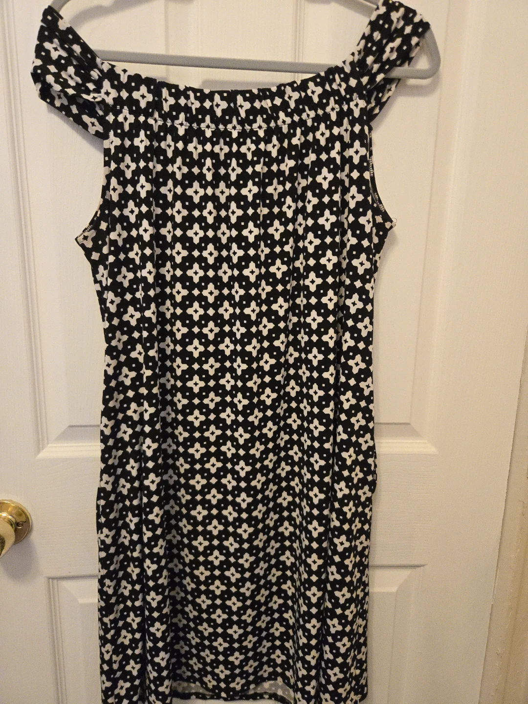 White House Black Market Black & White Pattern Dress Size S - photo 5