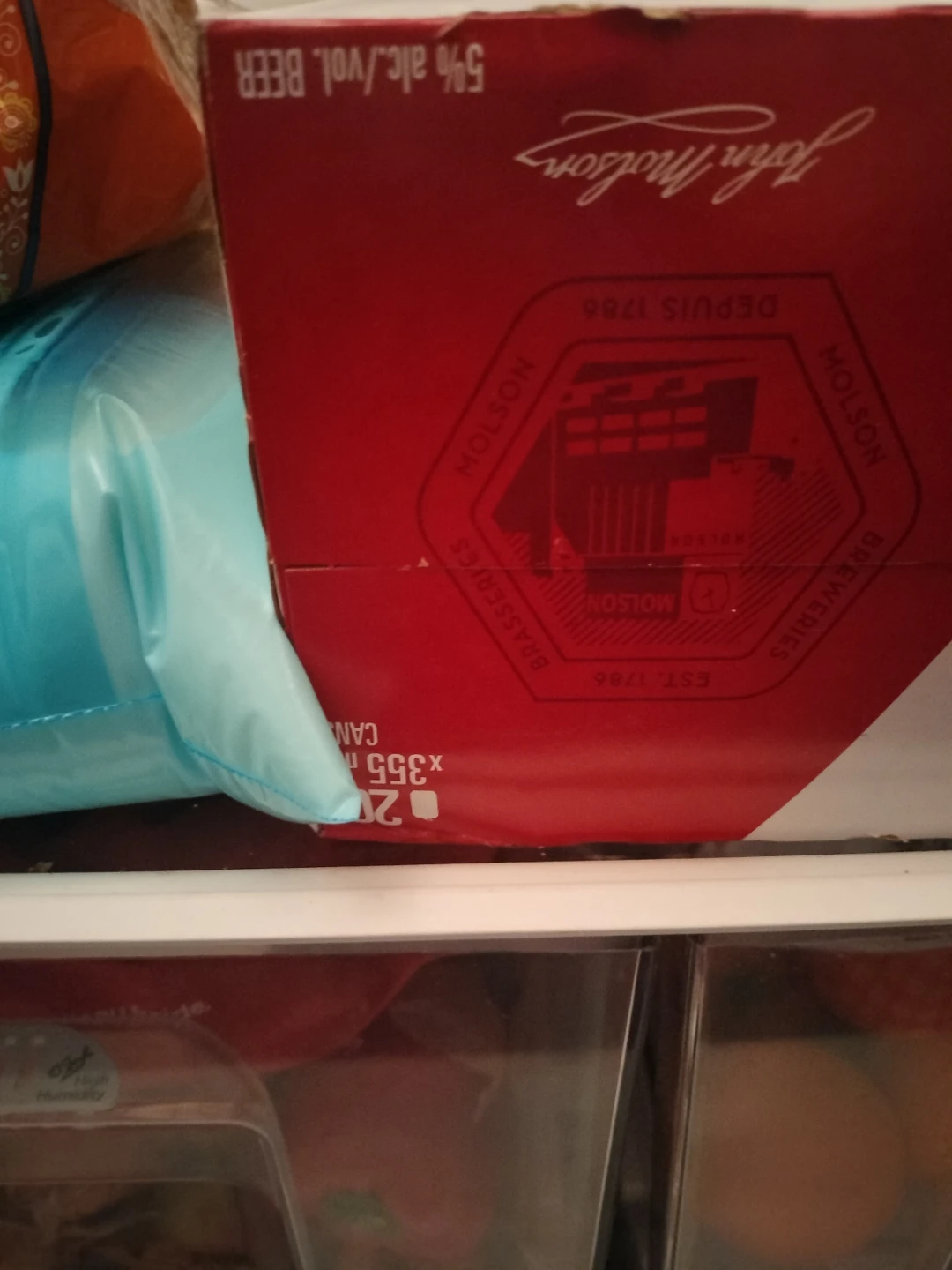 24 Molson Canadian Beer Plud 6-Pack of Coors light