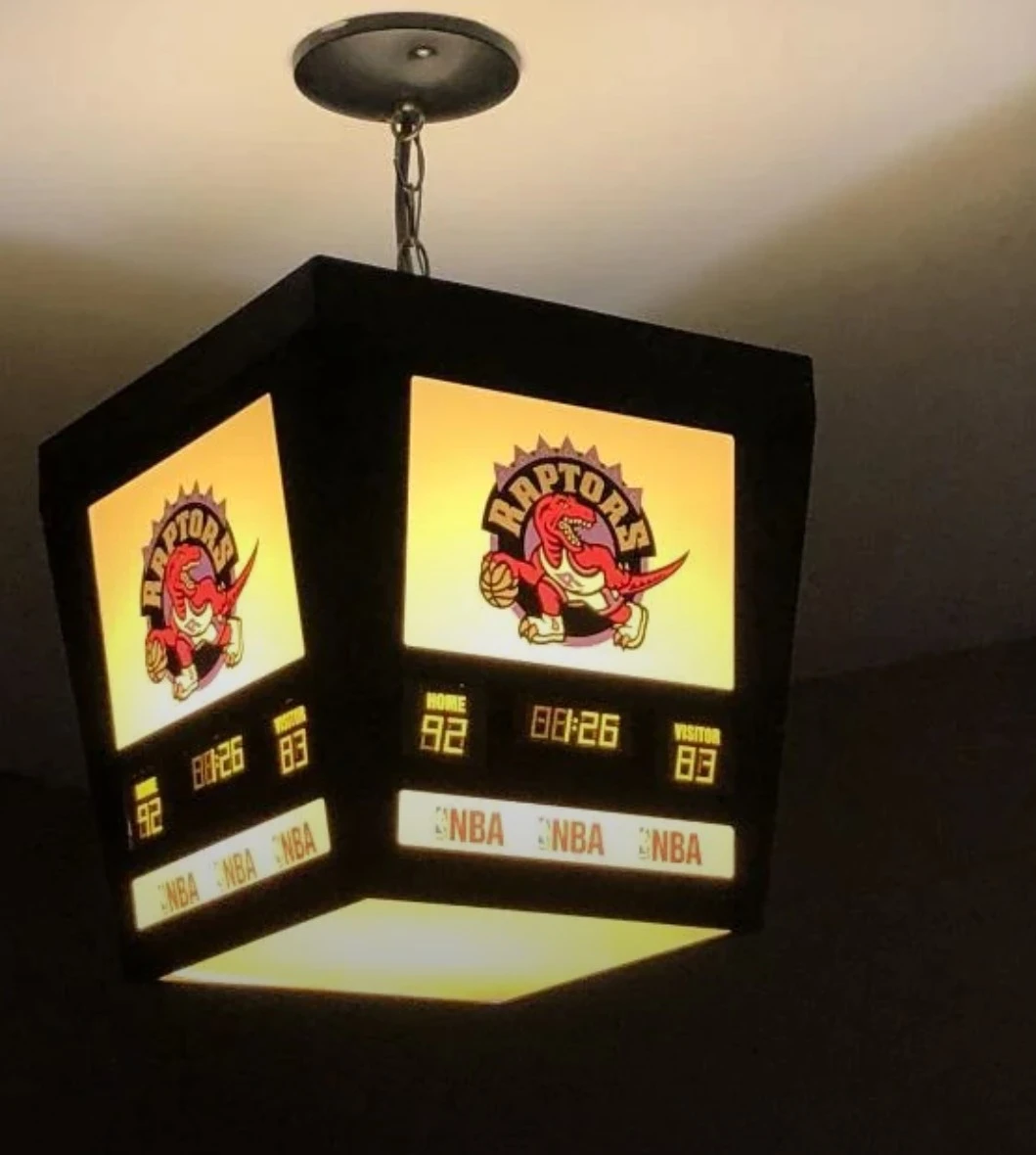 Toronto Raptors NBA Scoreboard Chandelier