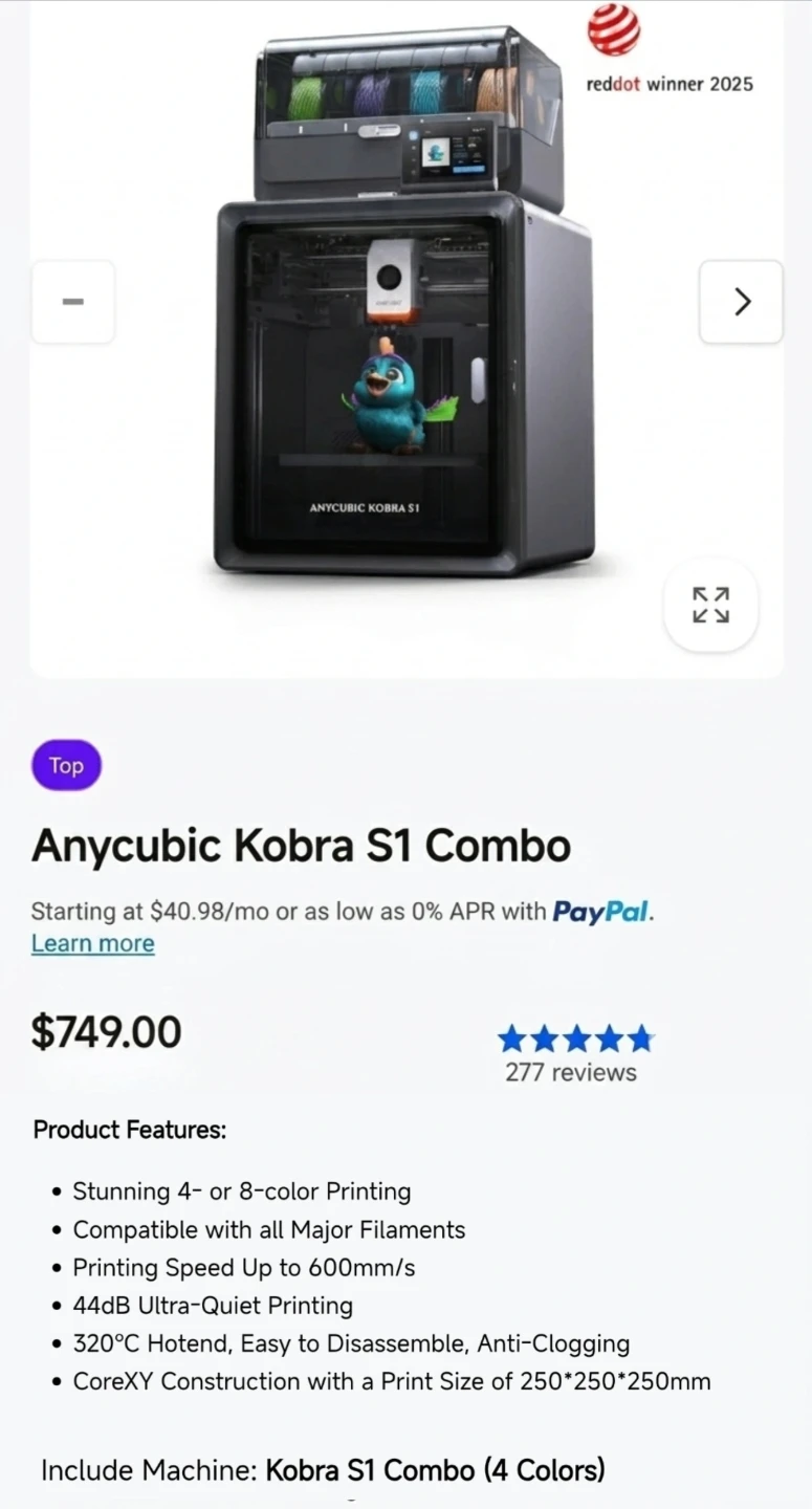 3D Printer S1 Combo - photo 4
