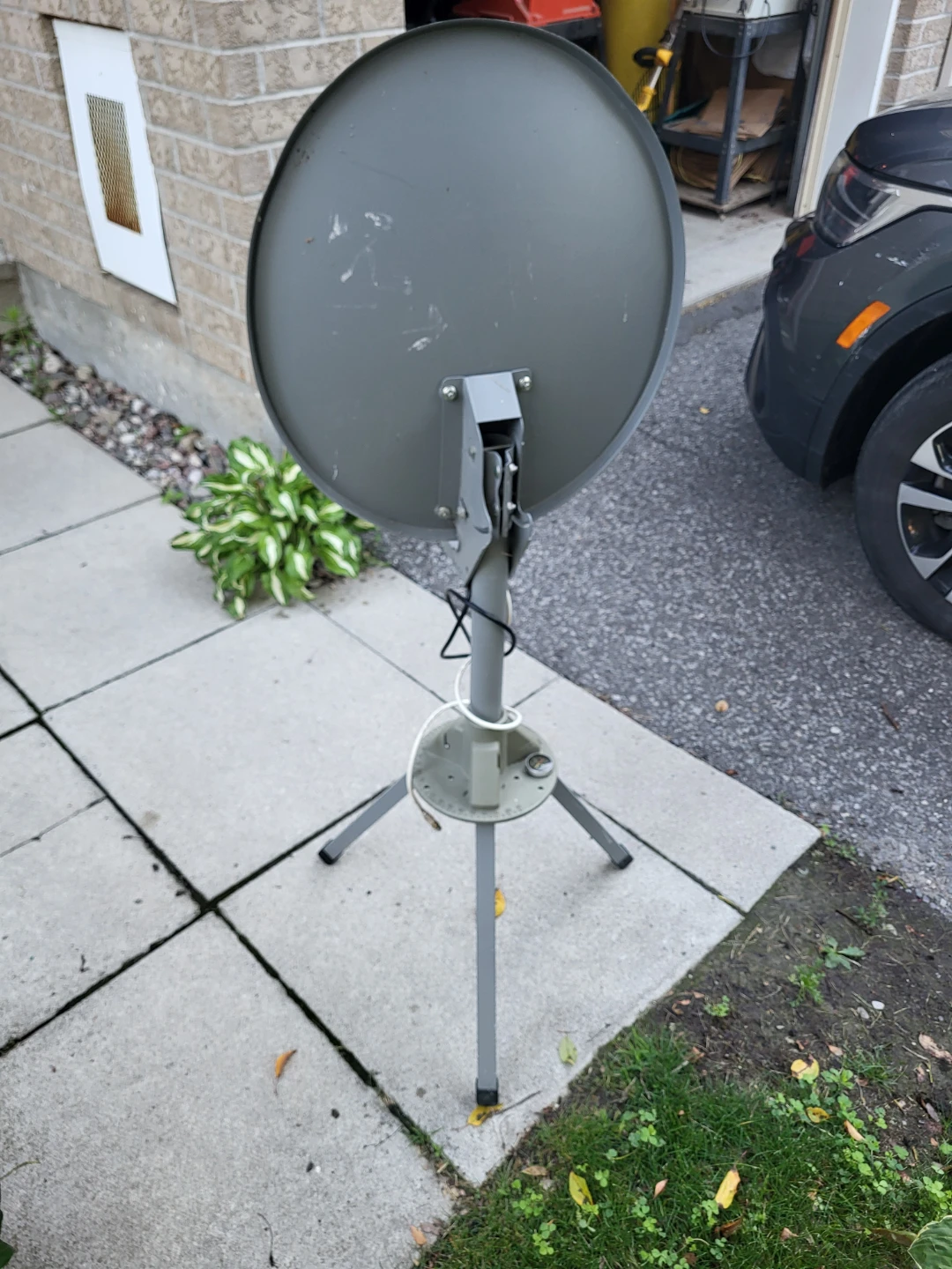 Grey Satellite Dish with Tripod Stand - photo 3