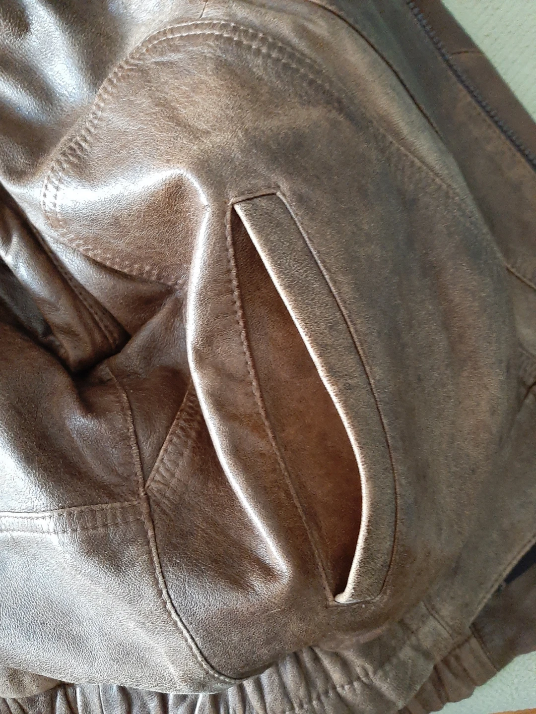 Bernardo S Leather Jacket with Film Print Lining - photo 2