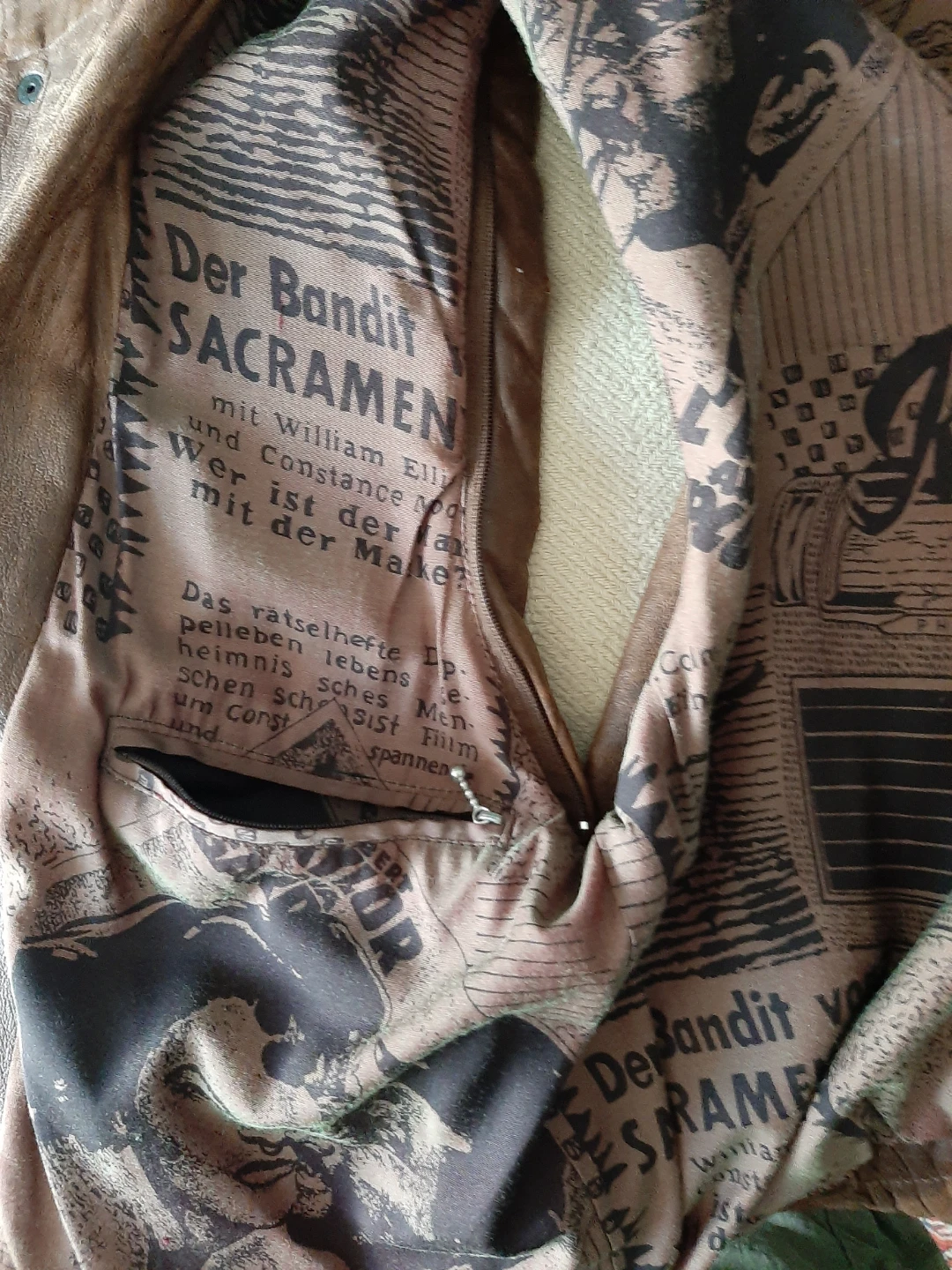 Bernardo S Leather Jacket with Film Print Lining - photo 3