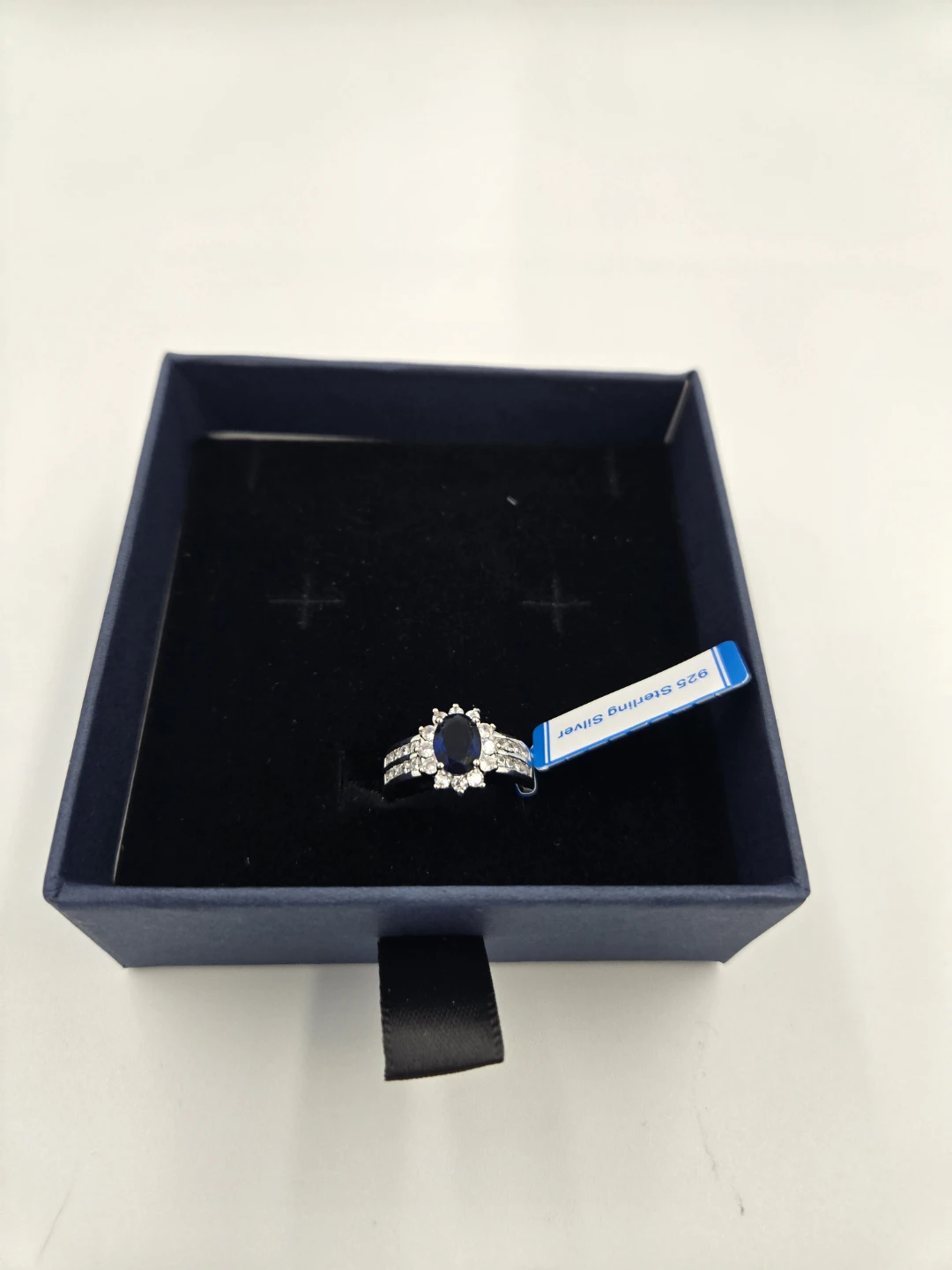 Sterling Silver Sapphire Ring