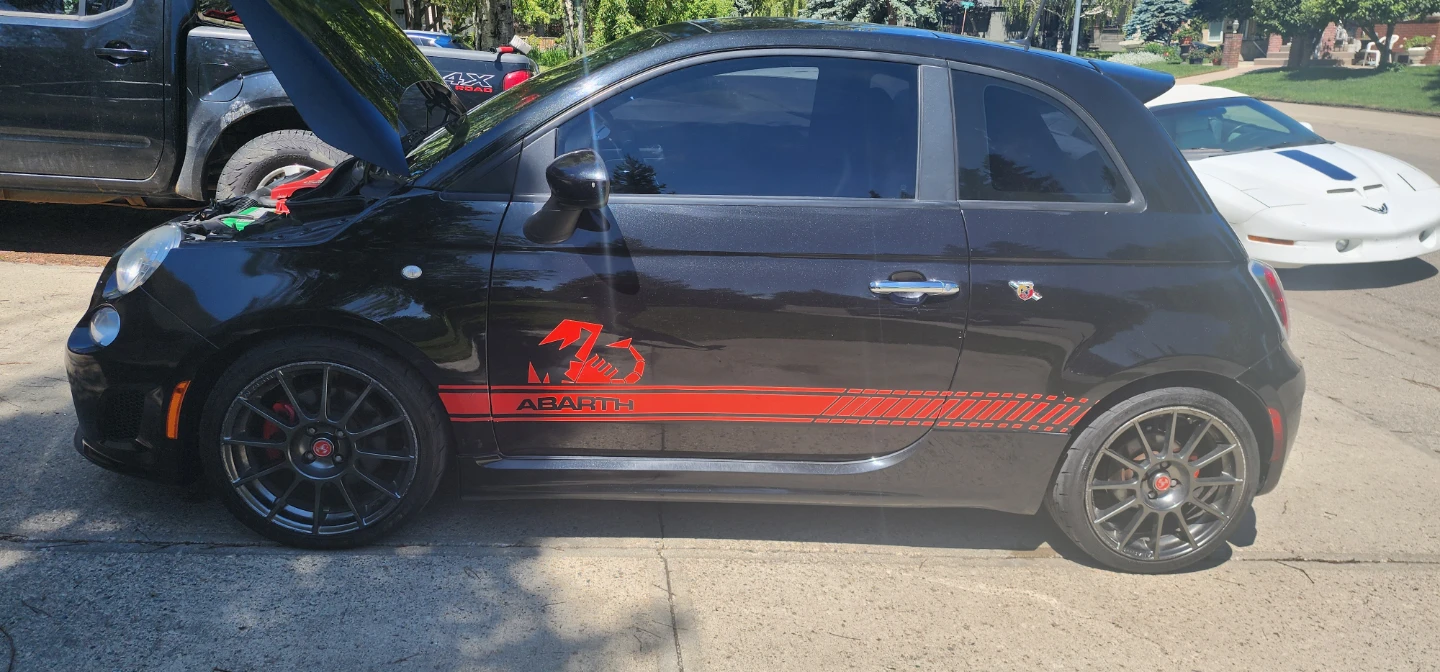 Black Fiat 500 Abarth