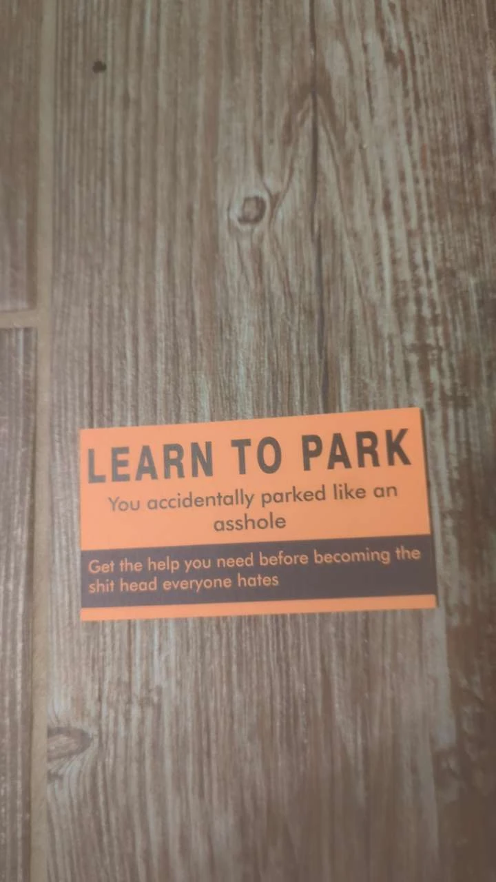 Learn To Park Funny Card - photo 2