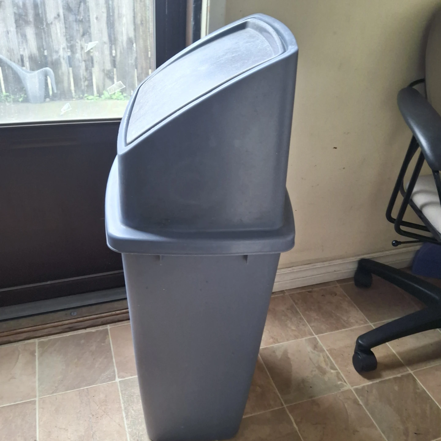 Grey blue  Trash Can - photo 2