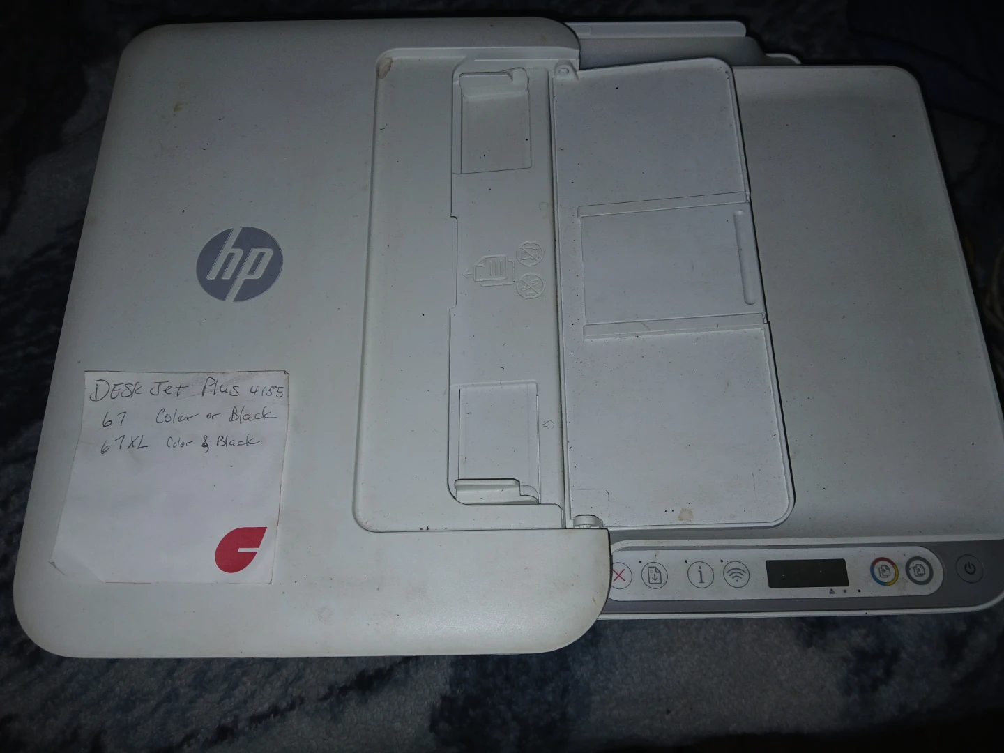 DeskJet Plus 4155 HP Printer with Ink + 2 Ethernet Cables