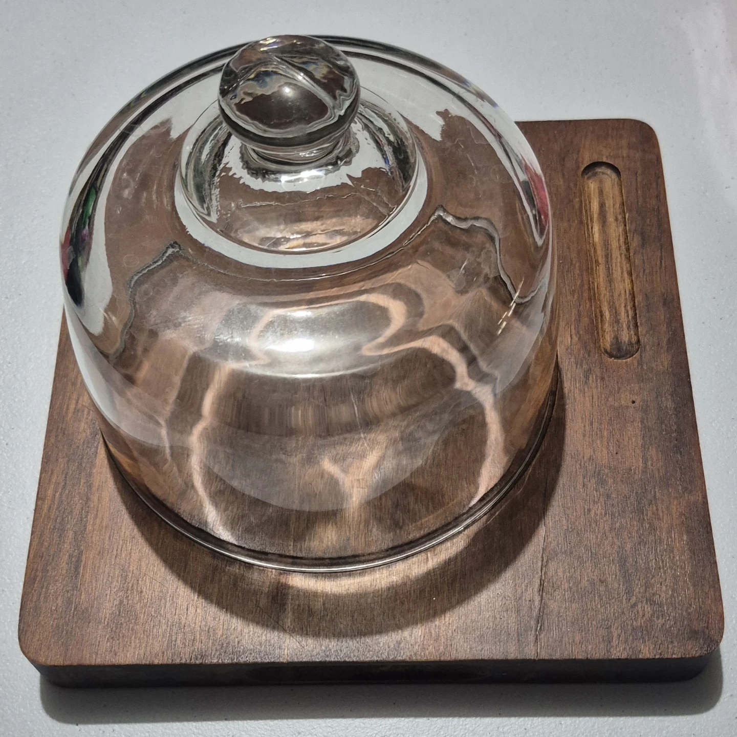 Glass Dome Cheese Board