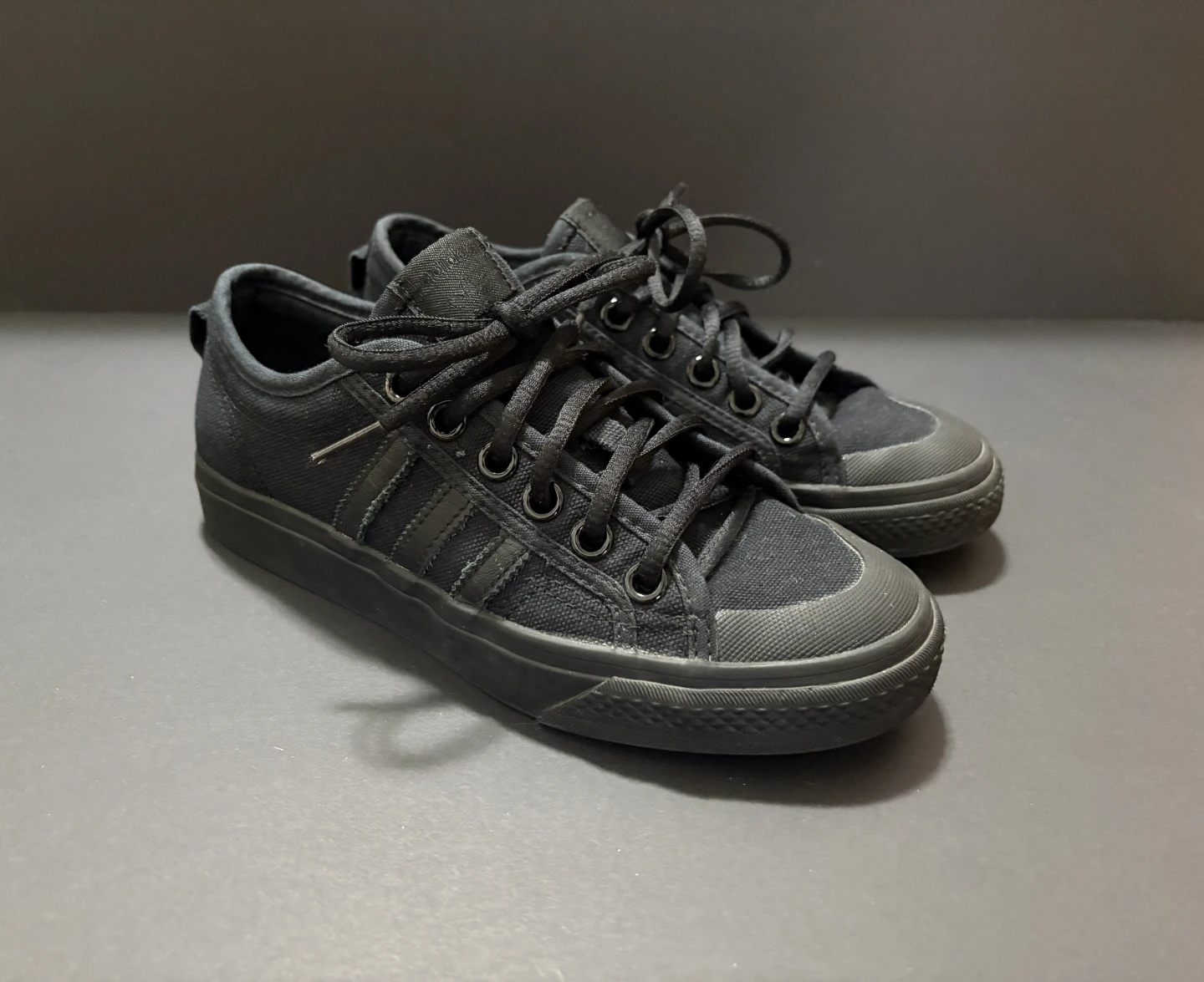 Adidas black sneakers Size5M