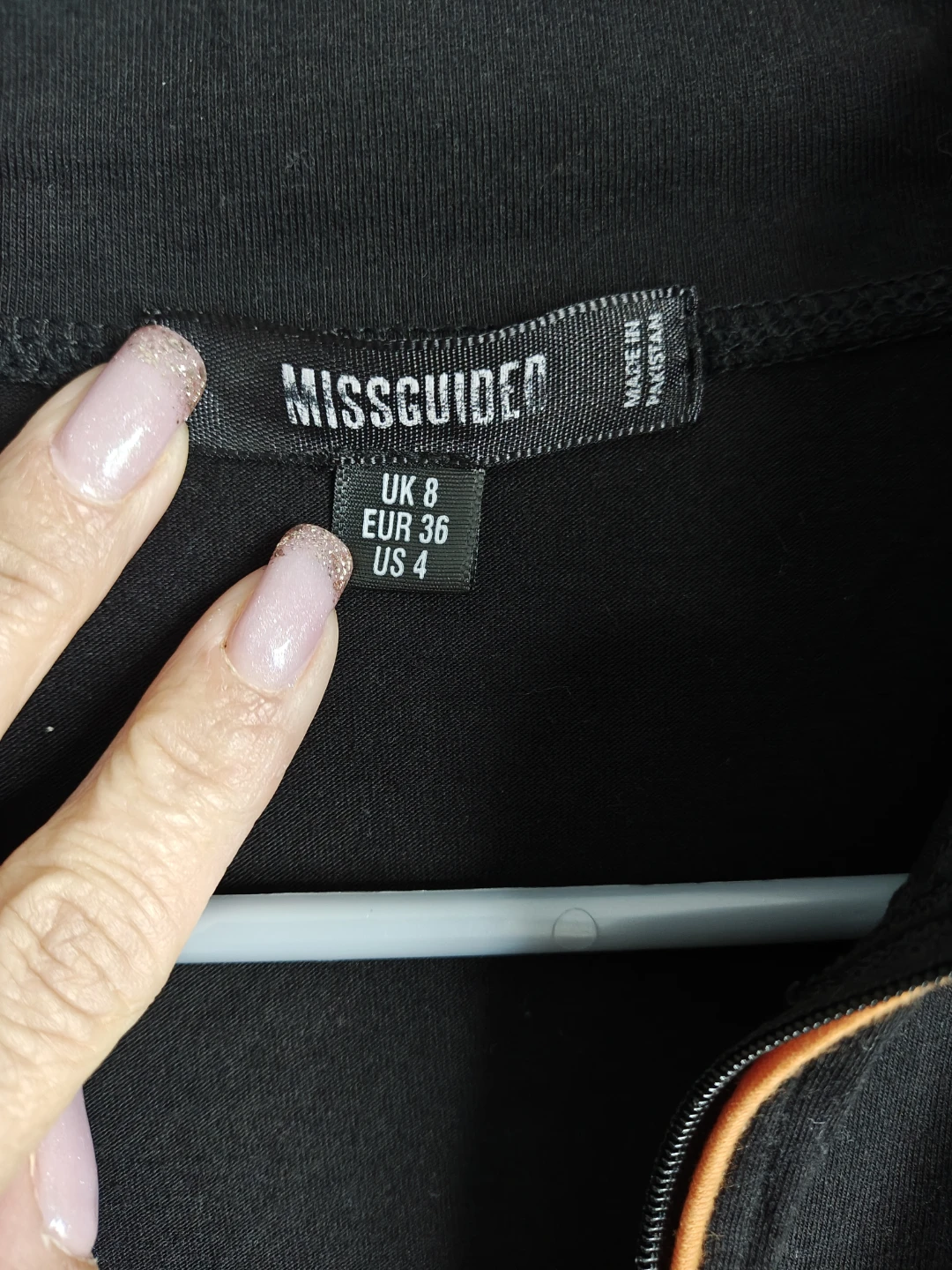 Missguided Black Jumpsuit with Orange Trim - photo 5