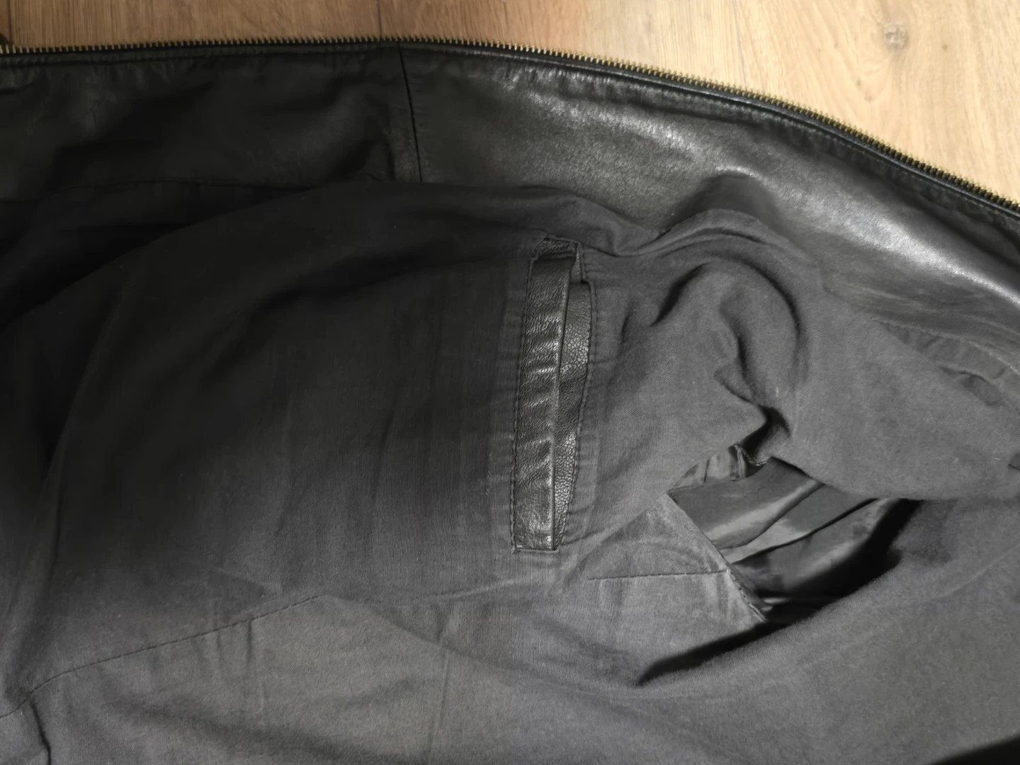 Geniune black leather topman biker jacket - photo 2
