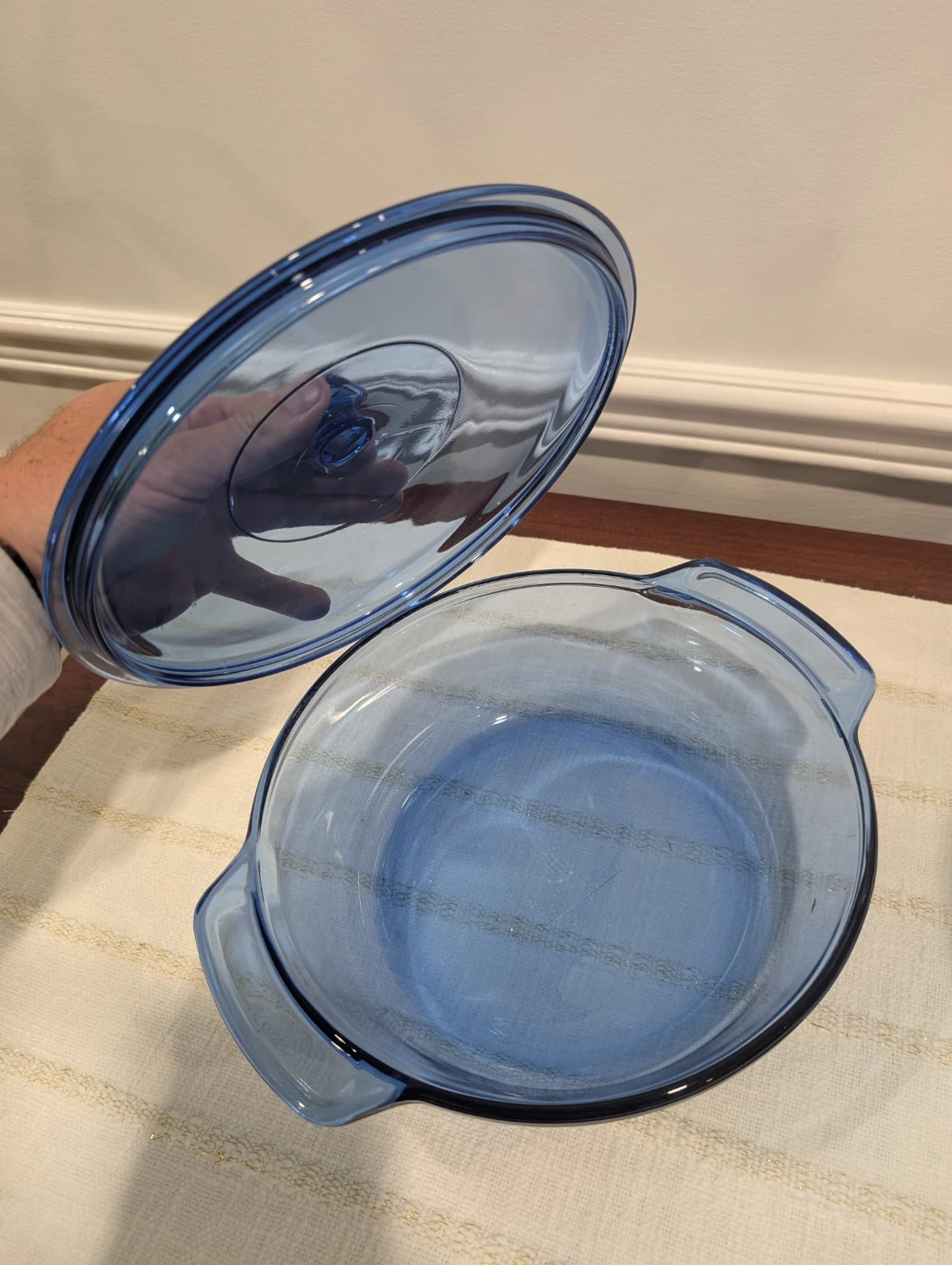 Anchor Hocking Blue Cobalt Glass Casserole Dish with Lid - photo 2