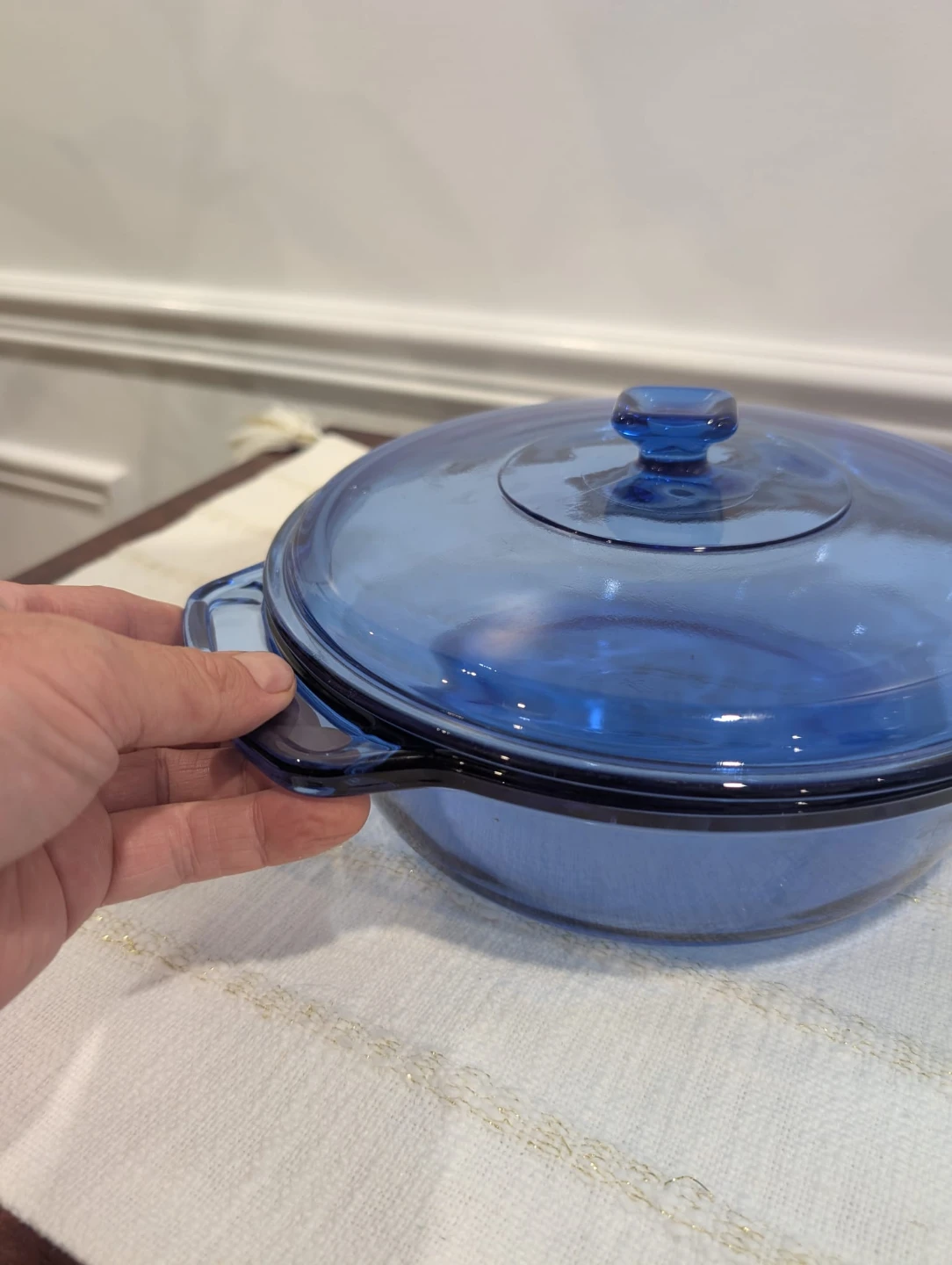 Anchor Hocking Blue Cobalt Glass Casserole Dish with Lid - photo 3