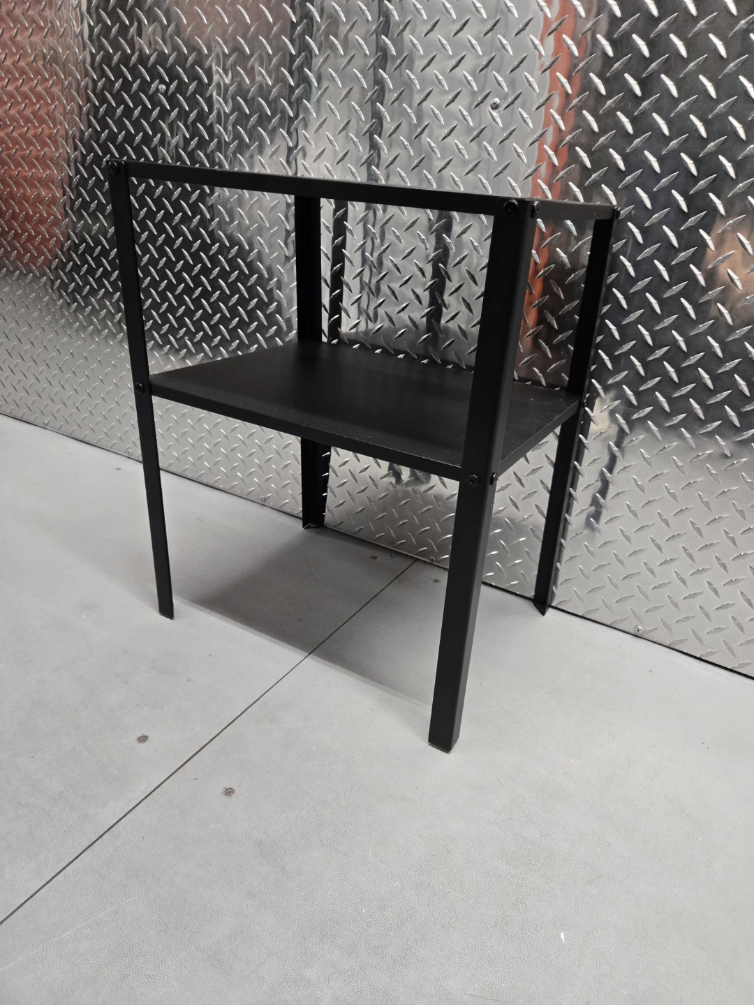 IKEA Knarrevik Black Metal Nightstand Bedside Table -assembled - photo 2
