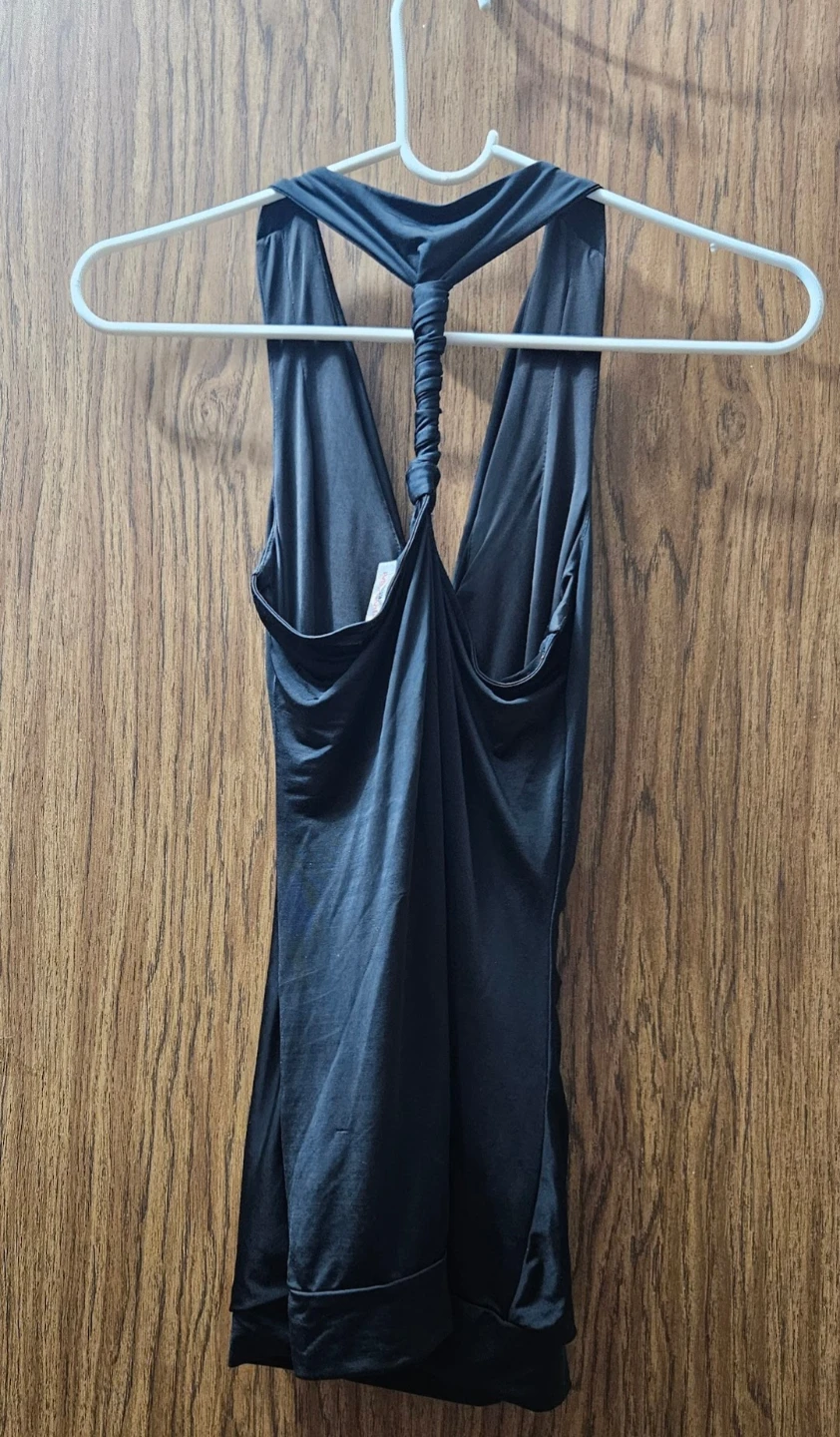 MiaMIA Black Ruched Tank Top - photo 2