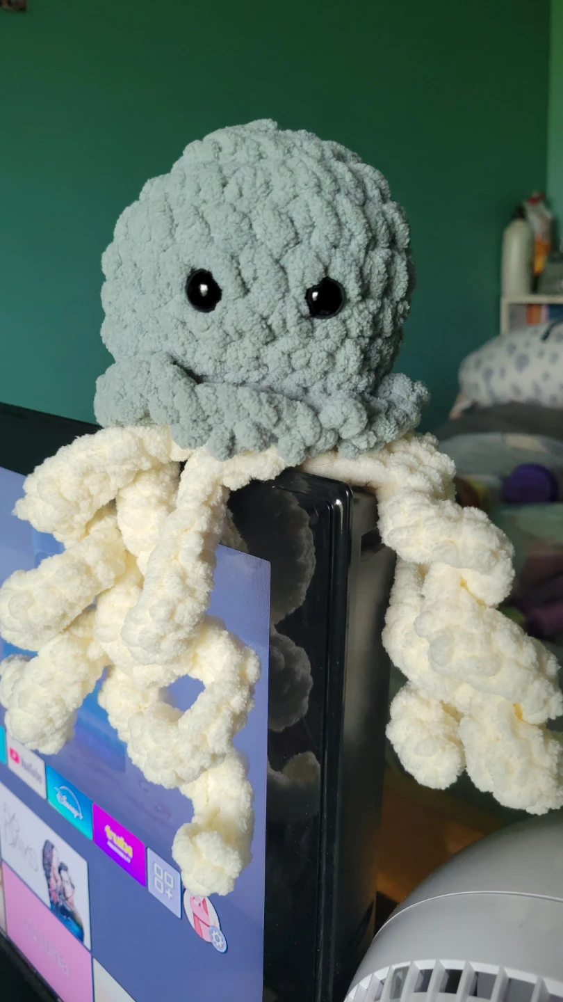 Handmade Crochet Jellyfish Plush Toy