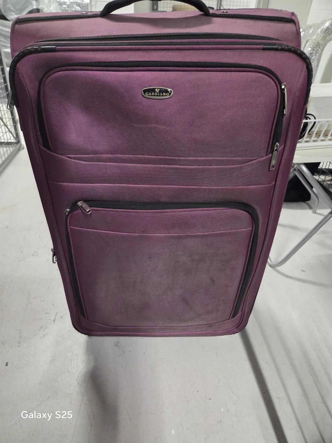 Gabbiano Purple Rolling Suitcase - photo 2