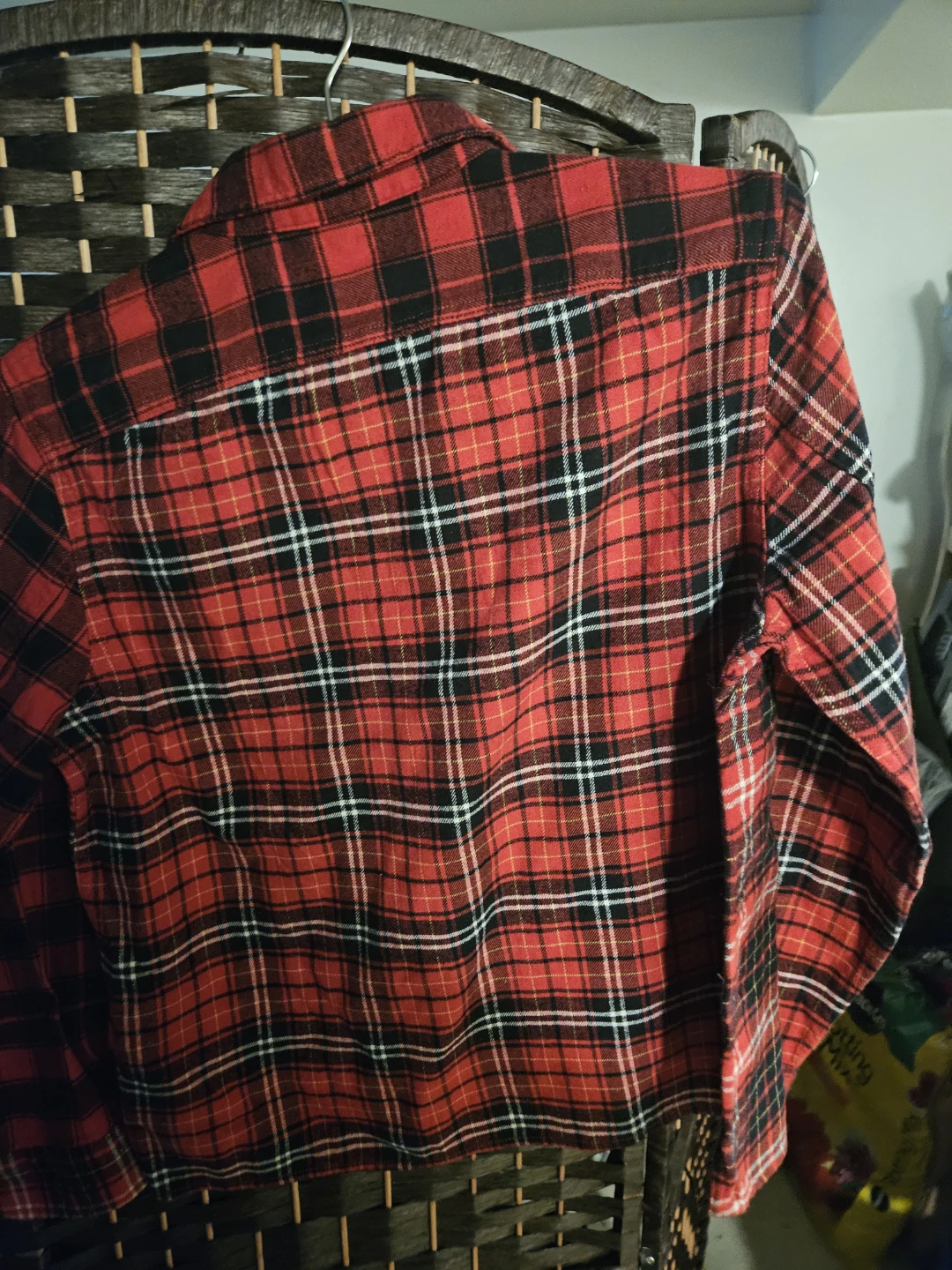 GAP Teen Red Plaid Button-Up Shirt - photo 3