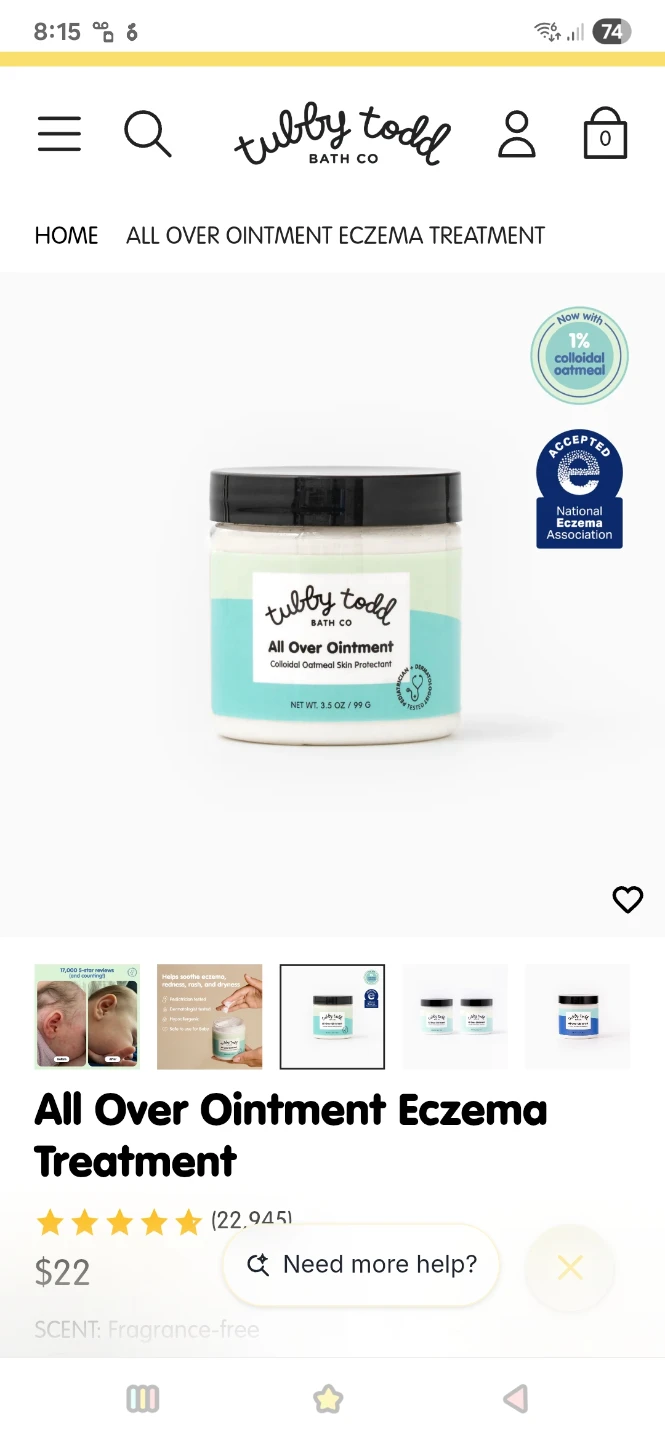 Tubby Todd Bye-Bye Cradle Cap Gel + Brush