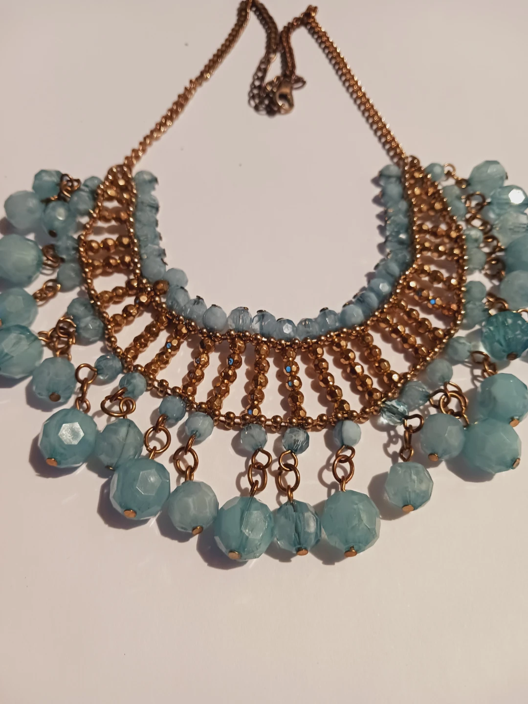Gorgeous Blue Stones Statement Necklace - photo 2