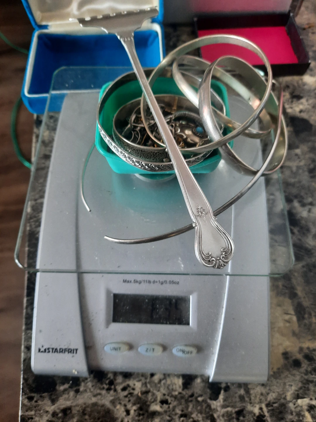 925 and sterling marked and tested  6.40 oz