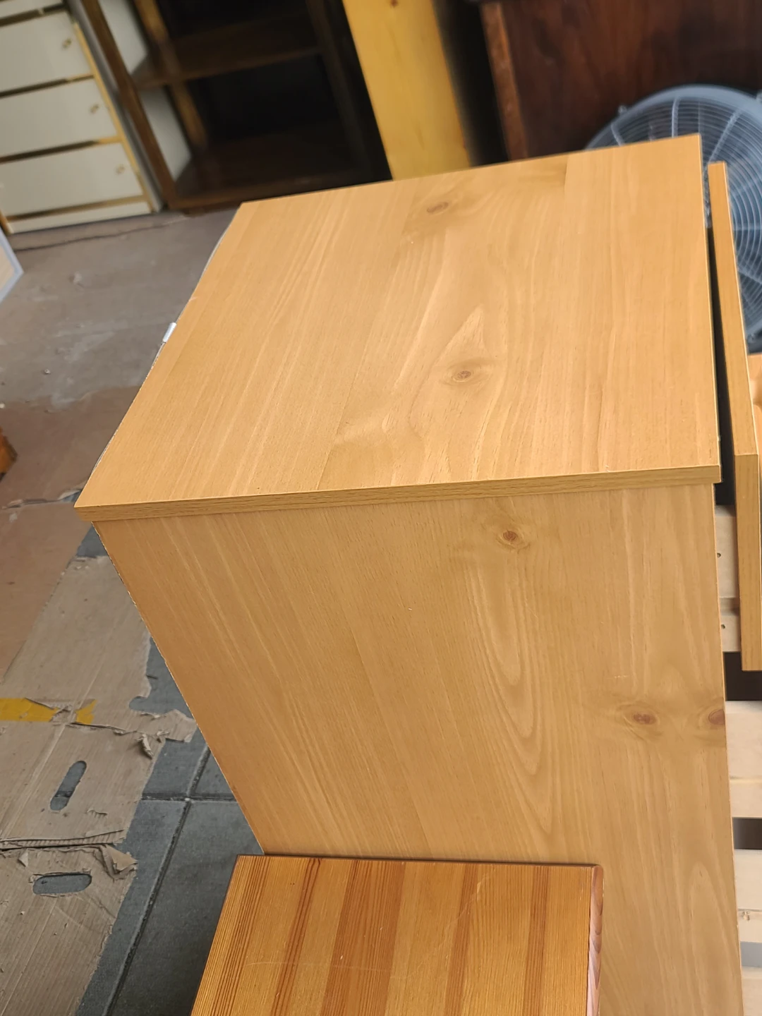 5- Wood Dresser and Shelving Unit - photo 4