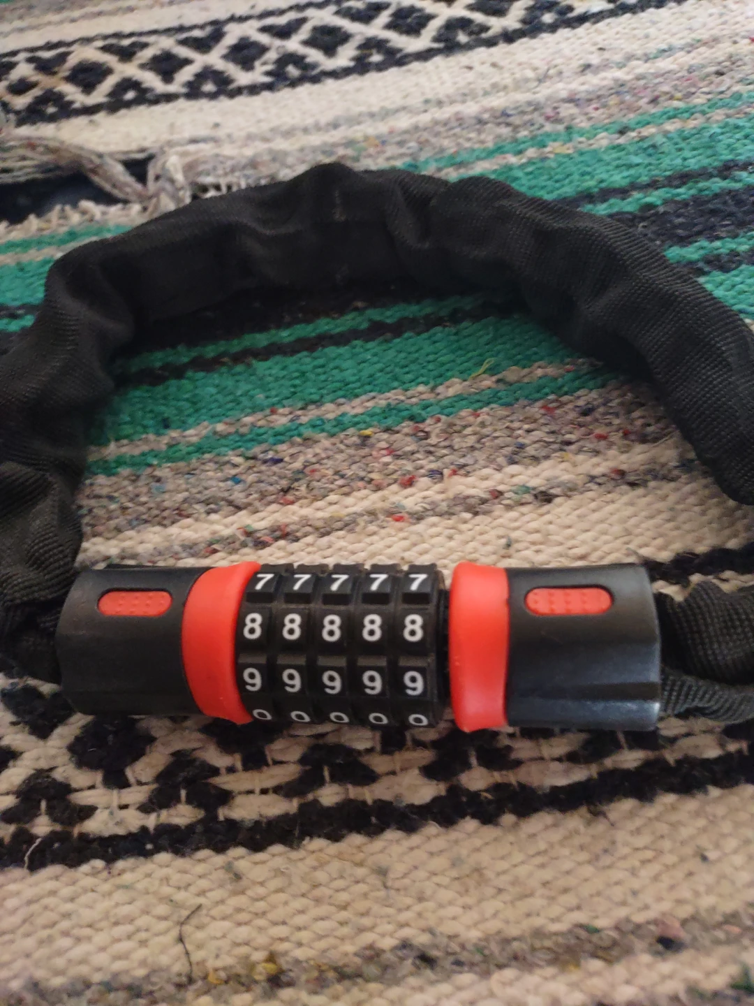 Black Combination Chain Lock - photo 3
