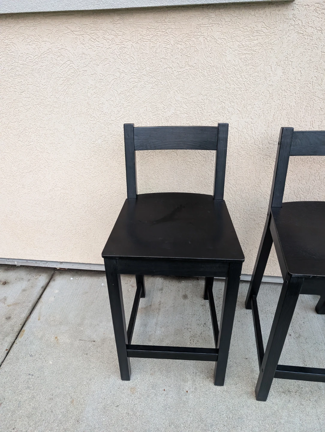 IKEA NORDVIKEN Bar Stools - Black (Set of 2) - photo 2