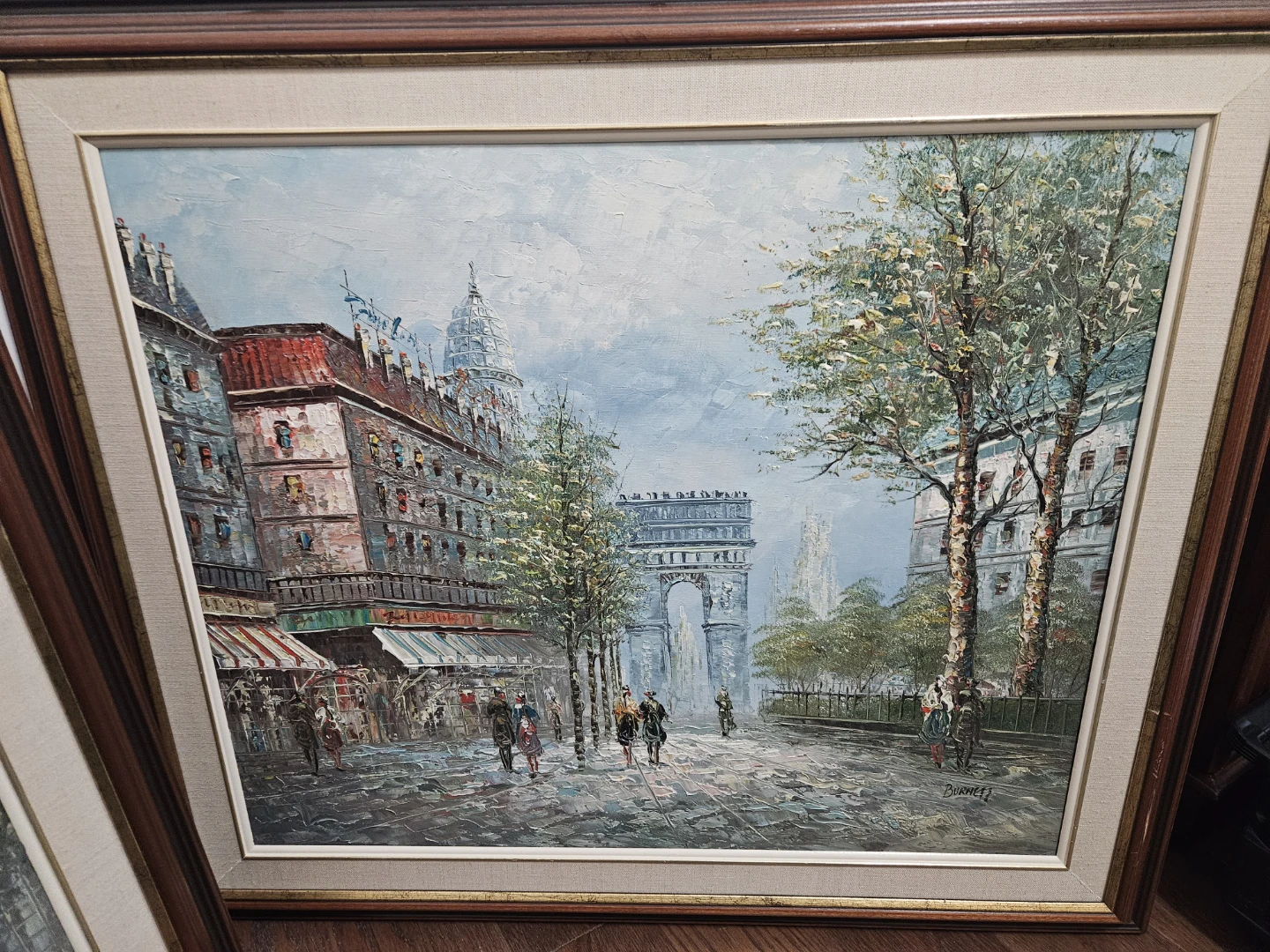 Framed Paris Scene Oil Paintings (Set of 2) - photo 2