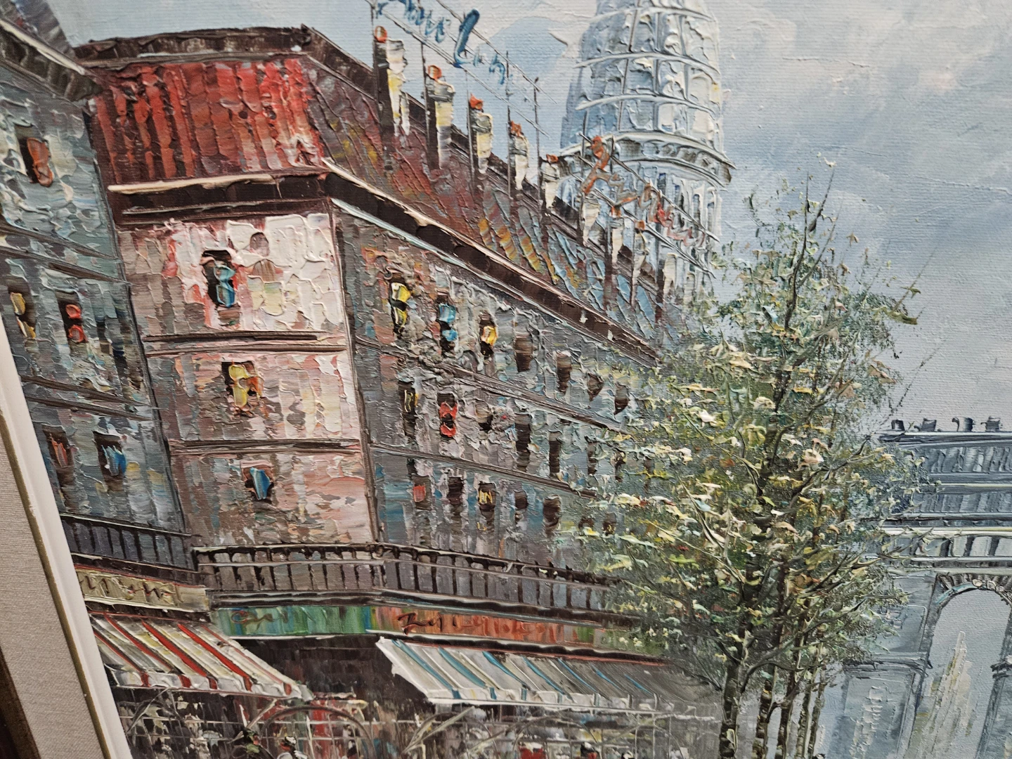 Framed Paris Scene Oil Paintings (Set of 2) - photo 3