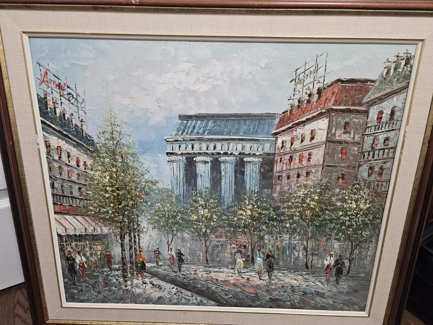 Framed Paris Scene Oil Paintings (Set of 2) - photo 4