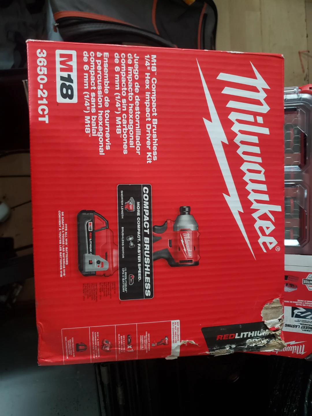 Milwaukee M18 Compact Brushless Hex Impact Driver Kit 3650-21CT