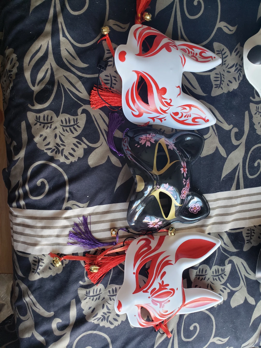 Set of 6 Japanese Fox Masks - photo 3