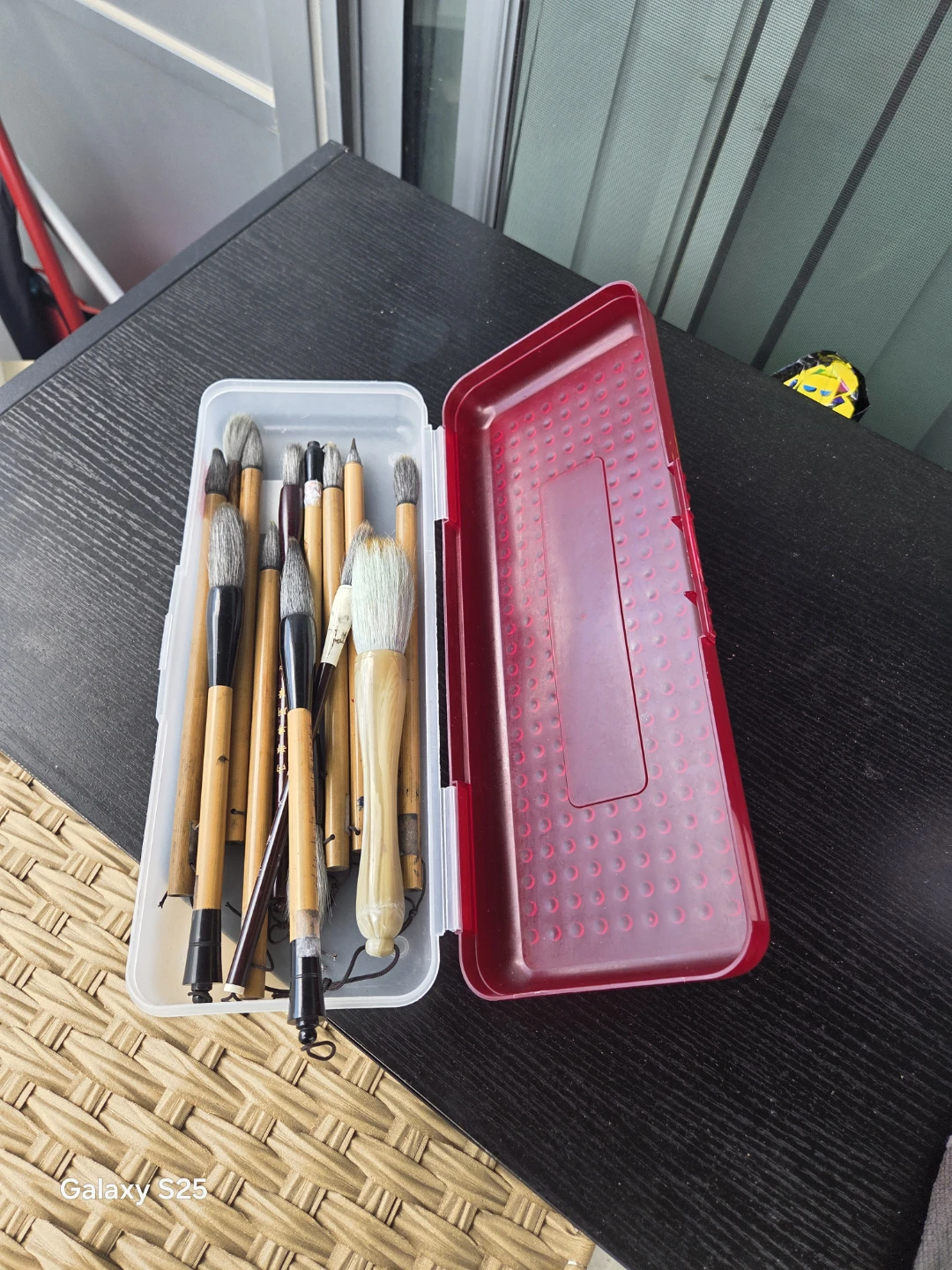 Set of 12 Chinese Calligraphy Brushes in Case - photo 4