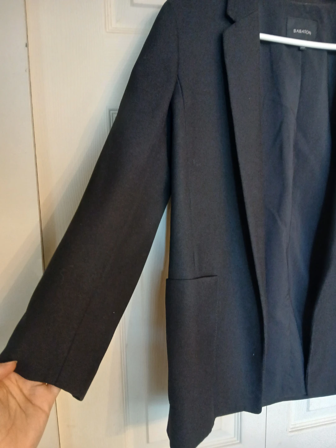 Babaton black open blazer jacket, size 4 - photo 5