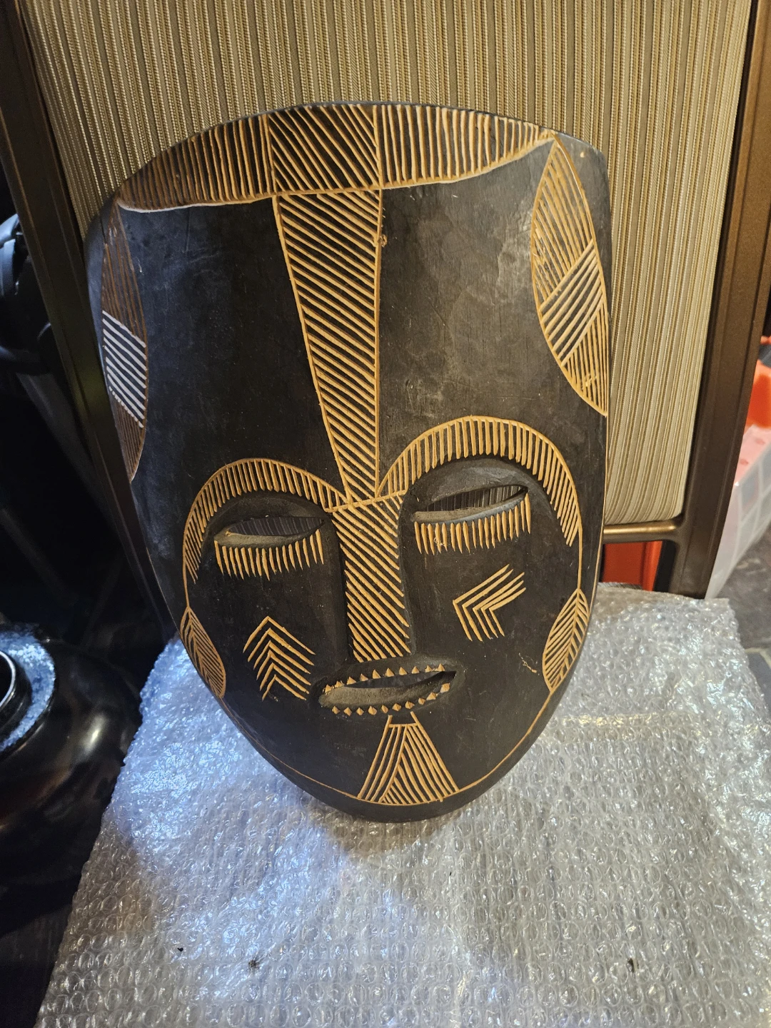 Hand Carved Decorative Mask - photo 2