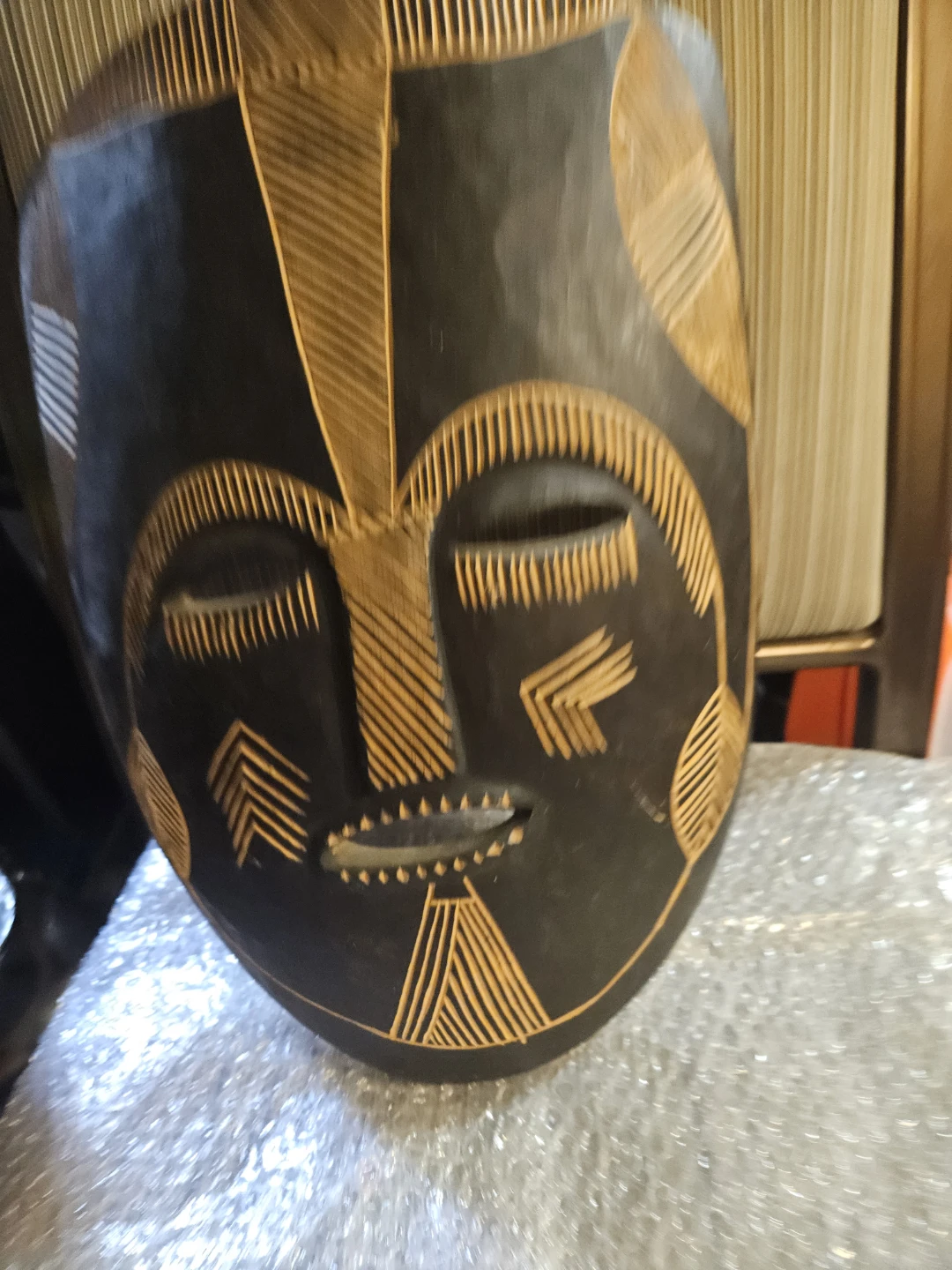 Hand Carved Decorative Mask - photo 3