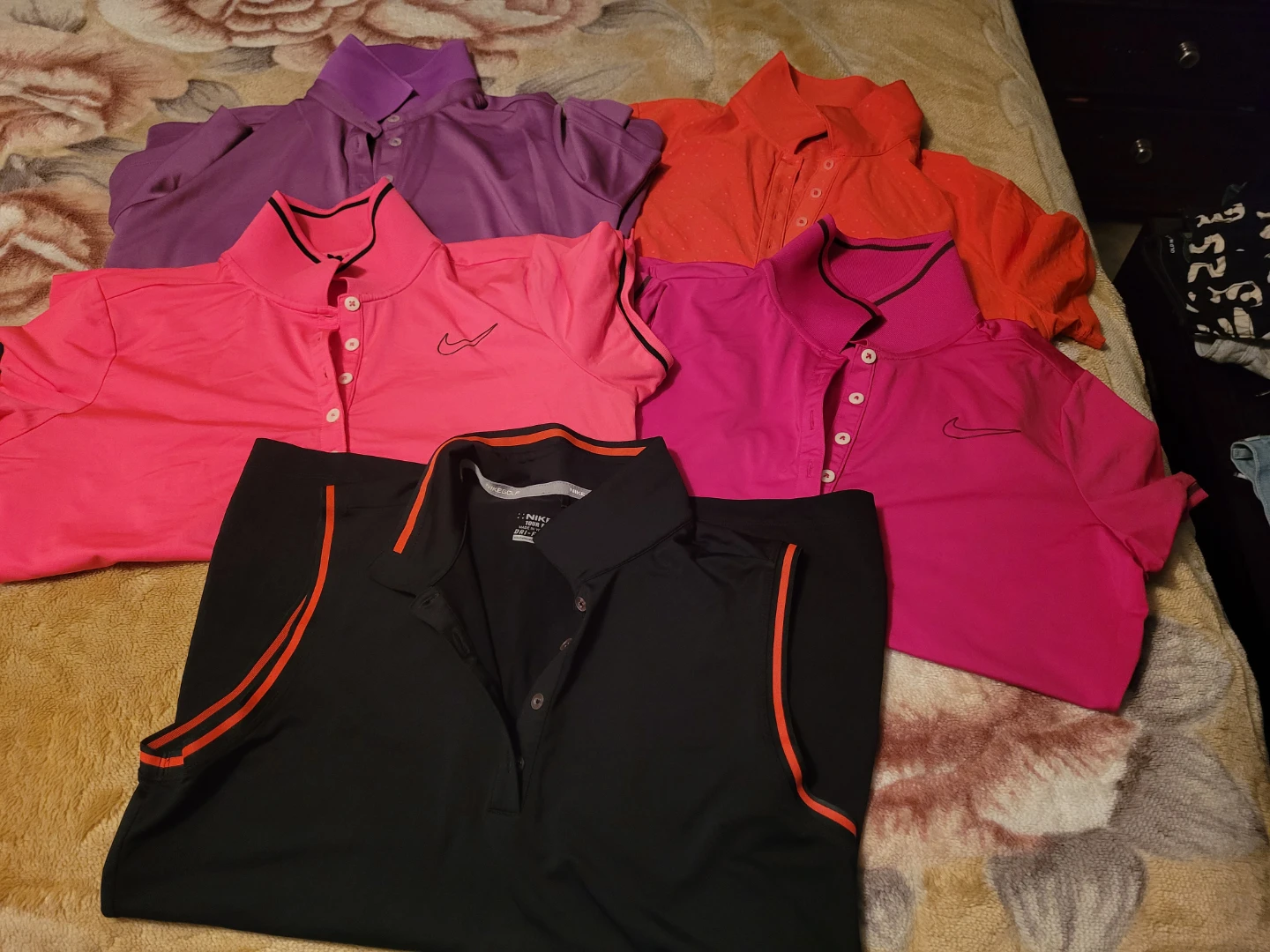 Sz M Nike Golf Polo Shirts
