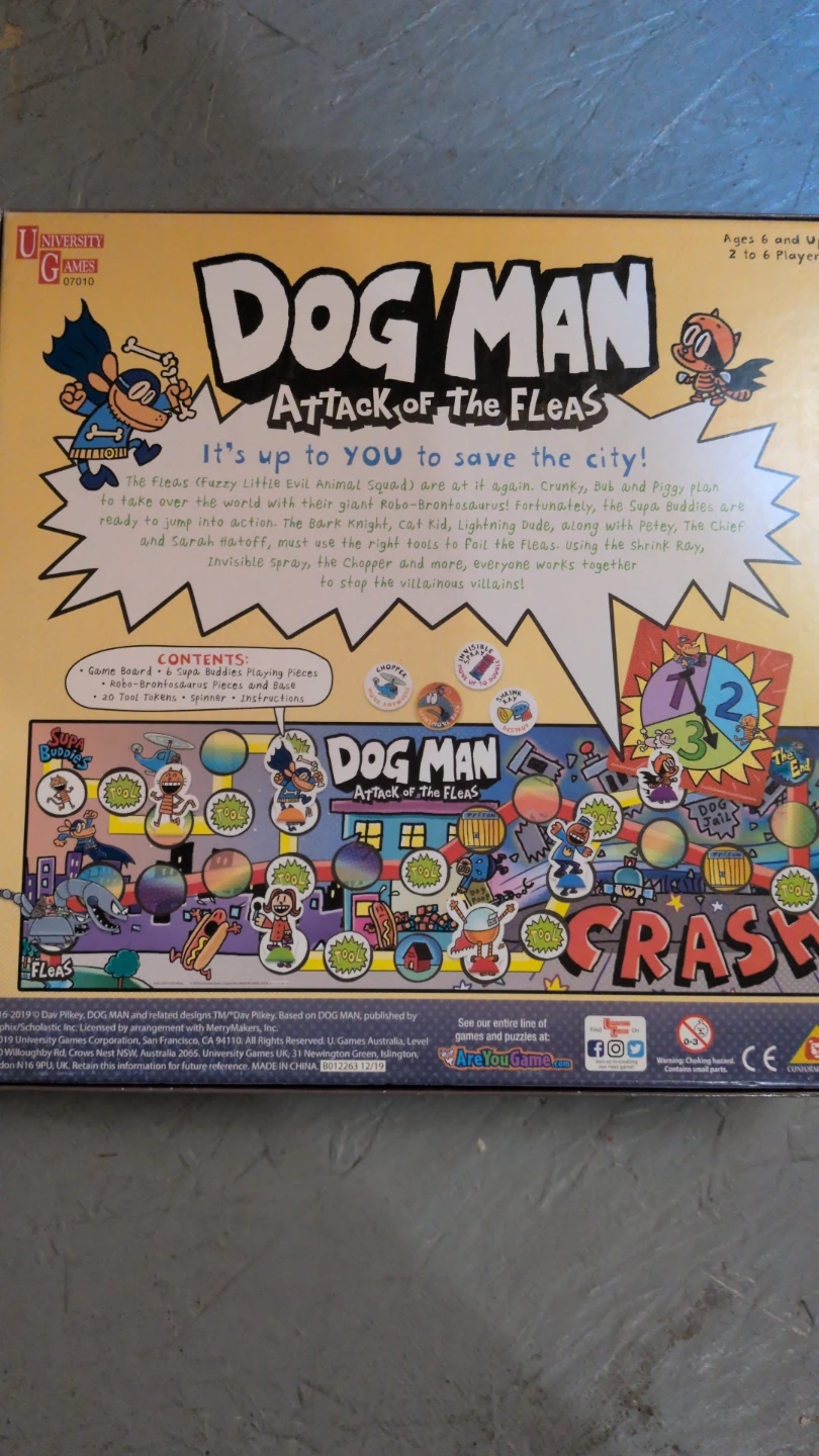 Dog Man Attack of the Fleas Board Game - photo 2
