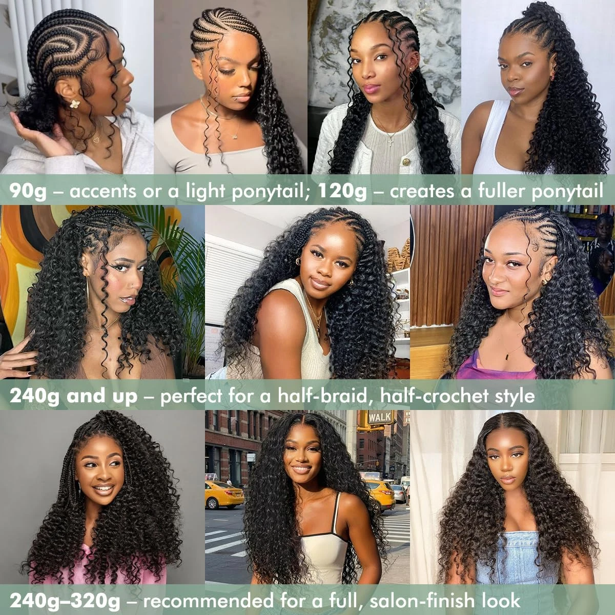 18 Inch Deep Wave Feather Crochet Hair Extensions 90g - photo 3