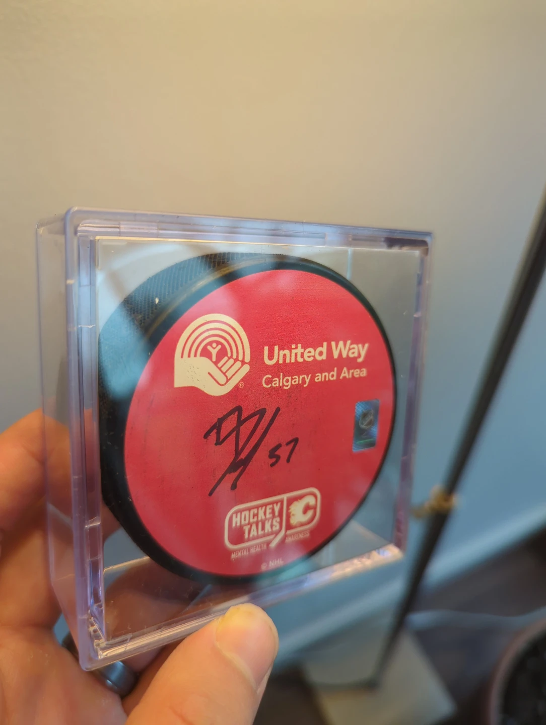 Calgary Flames United Way Hockey Puck