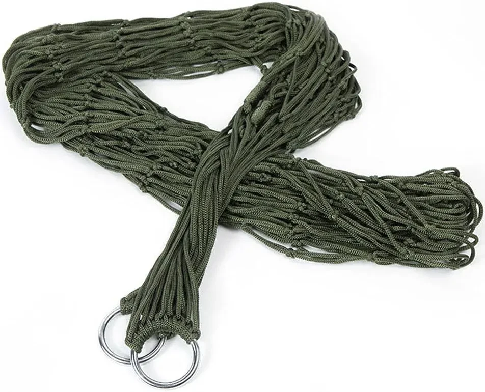Green heavy duty Mesh Hammock